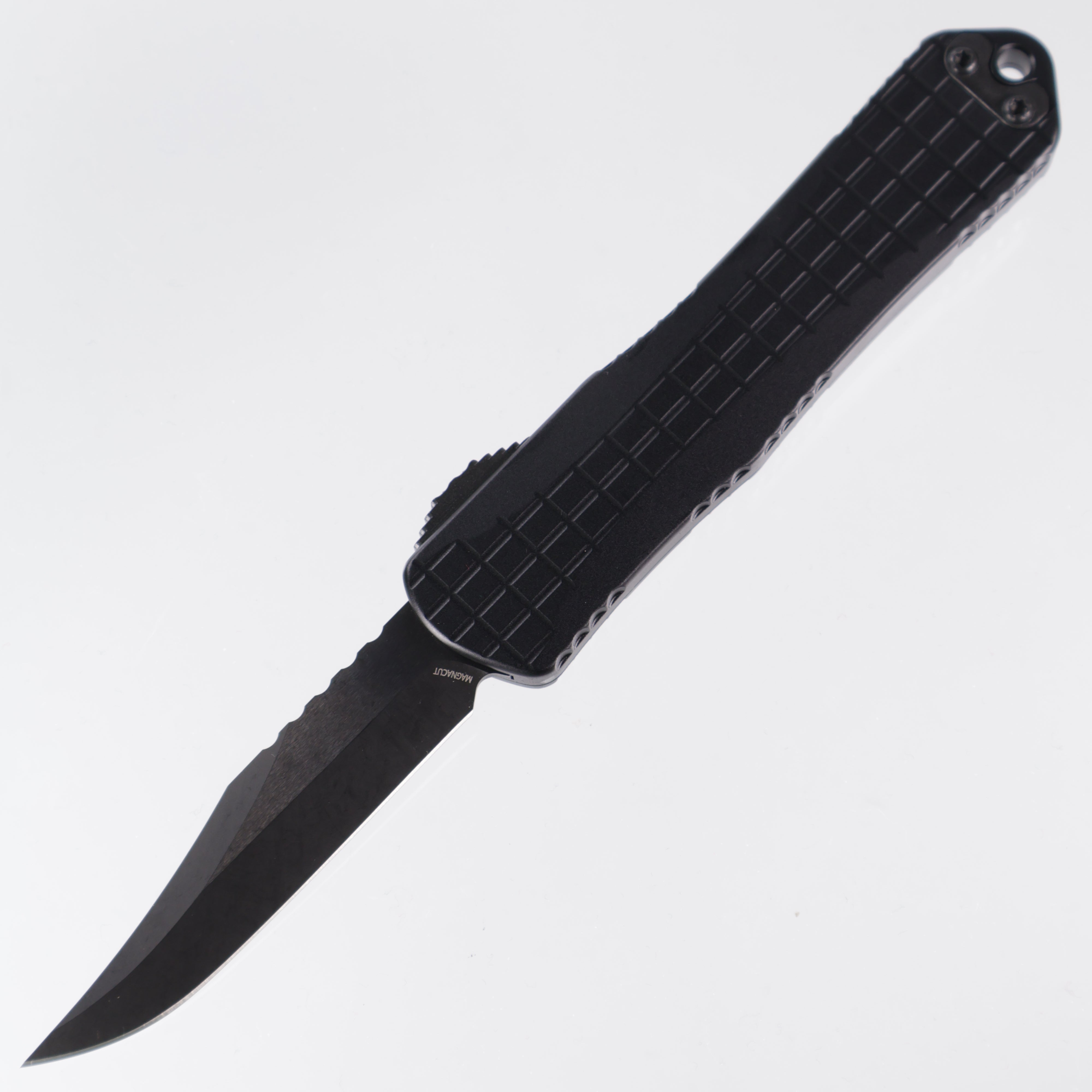Heretic Manticore E - DLC Bowie Magnacut - Tactical Black Frag Aluminum & Black Hardware - H026BF-6A-T