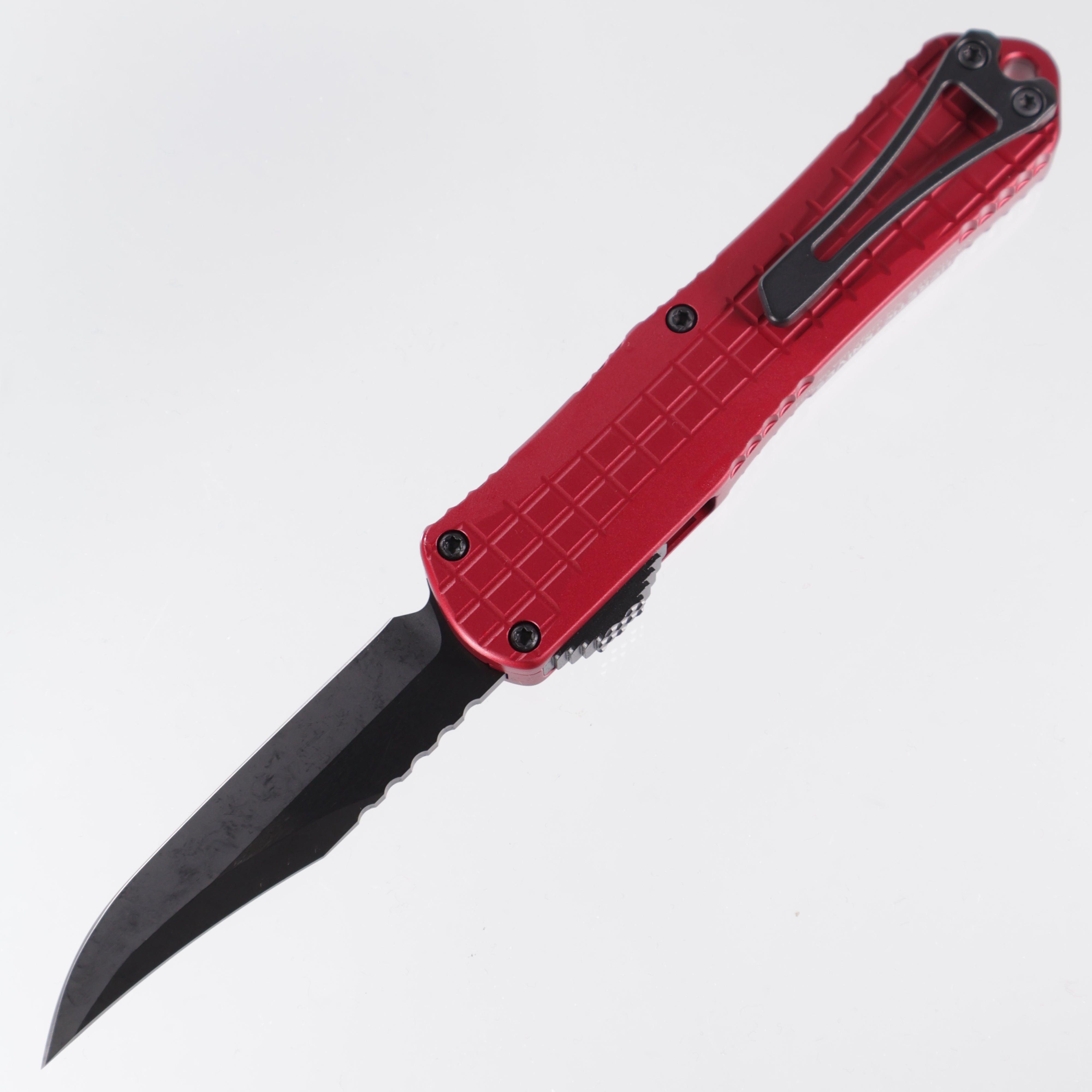 Heretic Manticore E - Red Frag Aluminum - DLC Bowie Magnacut - H026BF-6A-RED