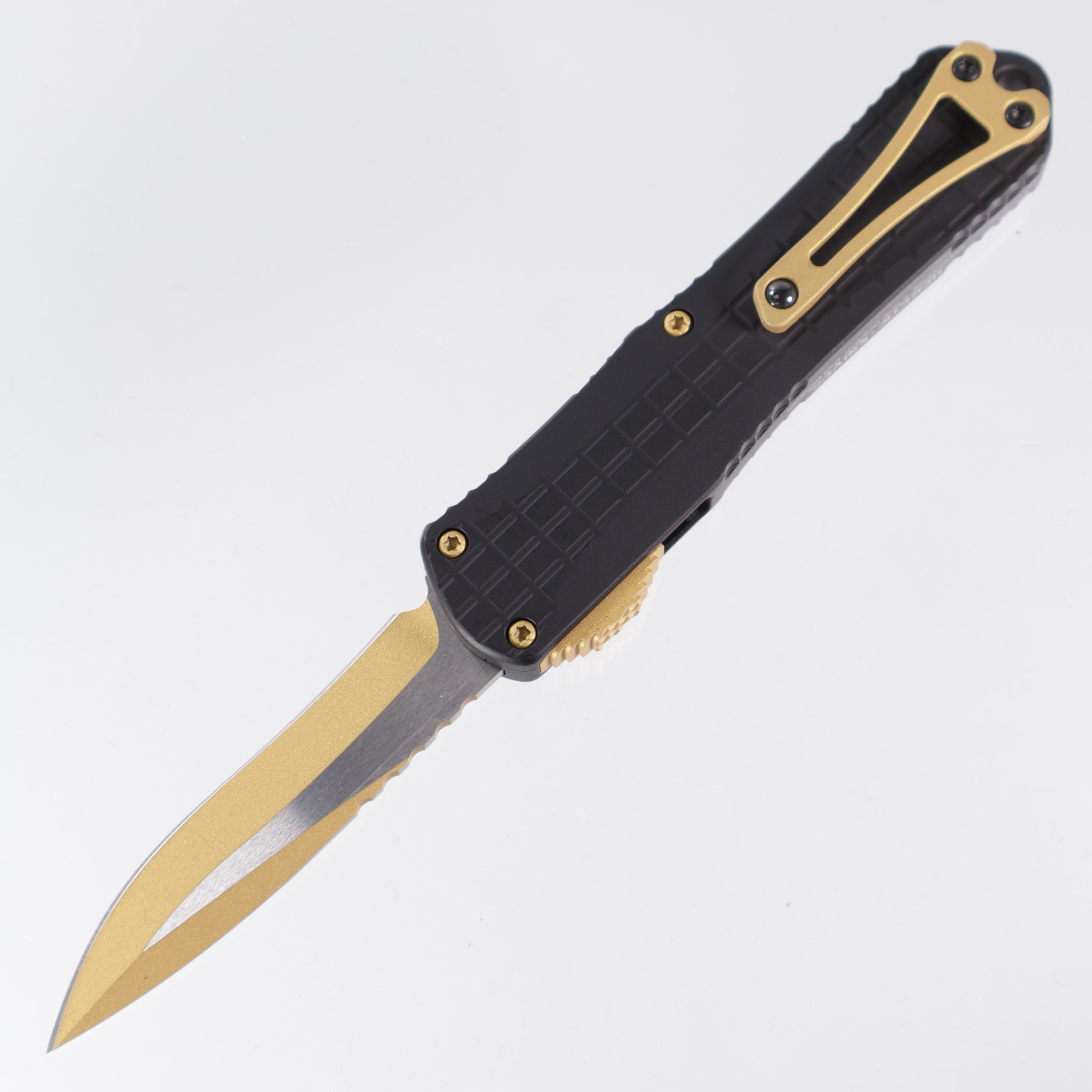 Heretic Manticore E “All Gold Everything” - Gold Recurve - Black Frag Auminum w/ Gold Hardware - H029F-16A-GOLD