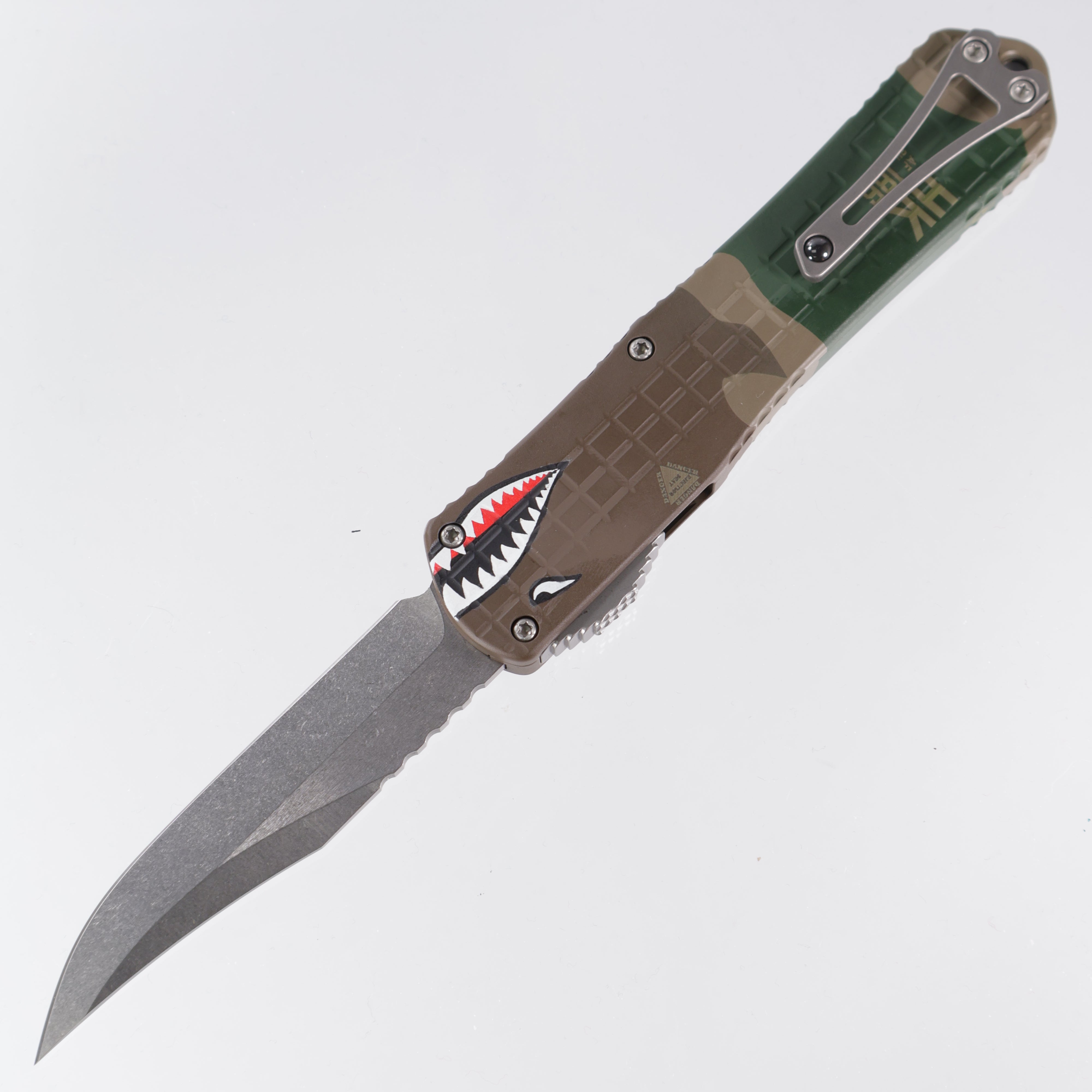 Heretic Manticore X - A-10 Edition - Cerakote Frag Aluminum - Stonewash Bowie Magnacut -H030BF-2A-A10