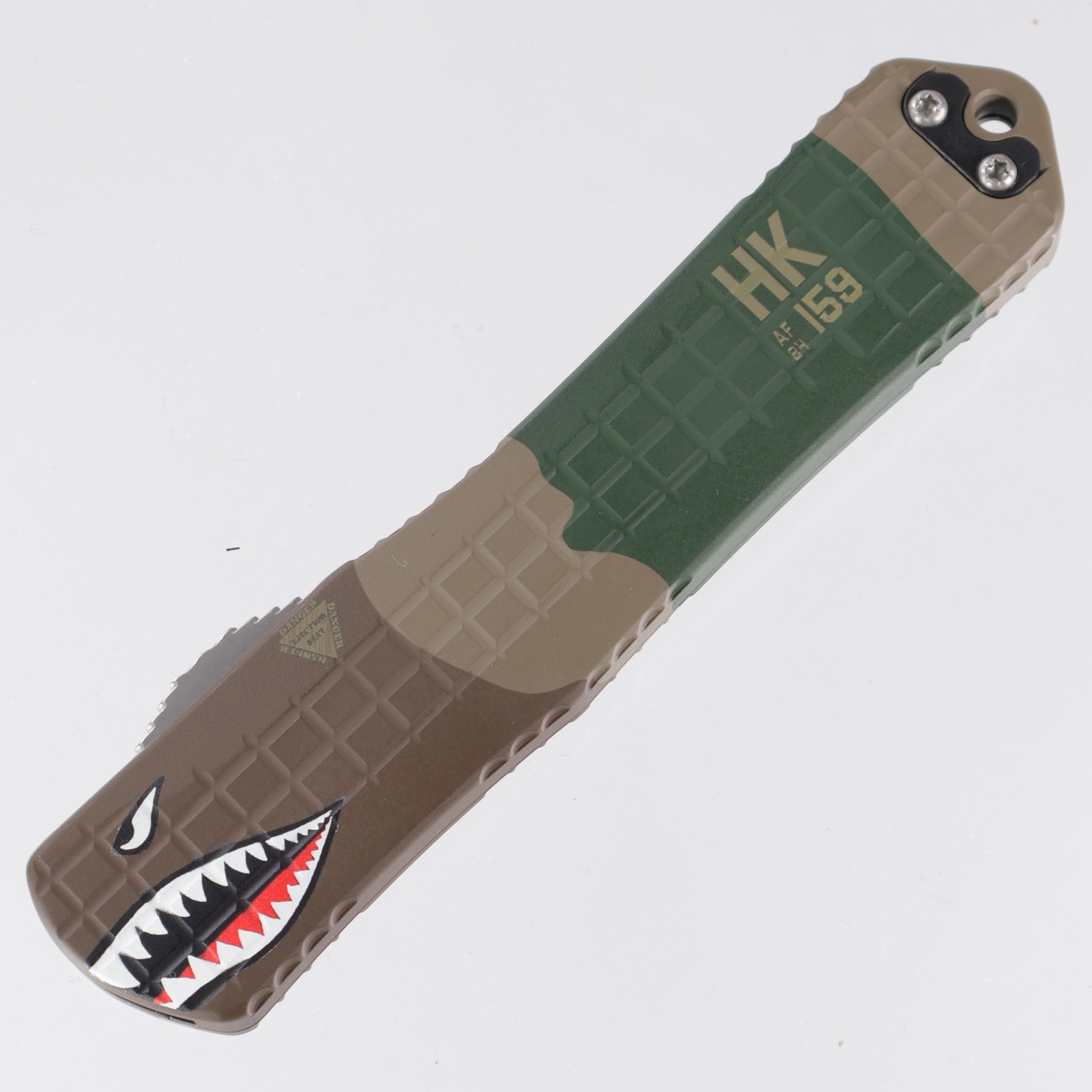 Heretic Manticore X - A-10 Edition - Cerakote Frag Aluminum - Stonewash Bowie Magnacut -H030BF-2A-A10