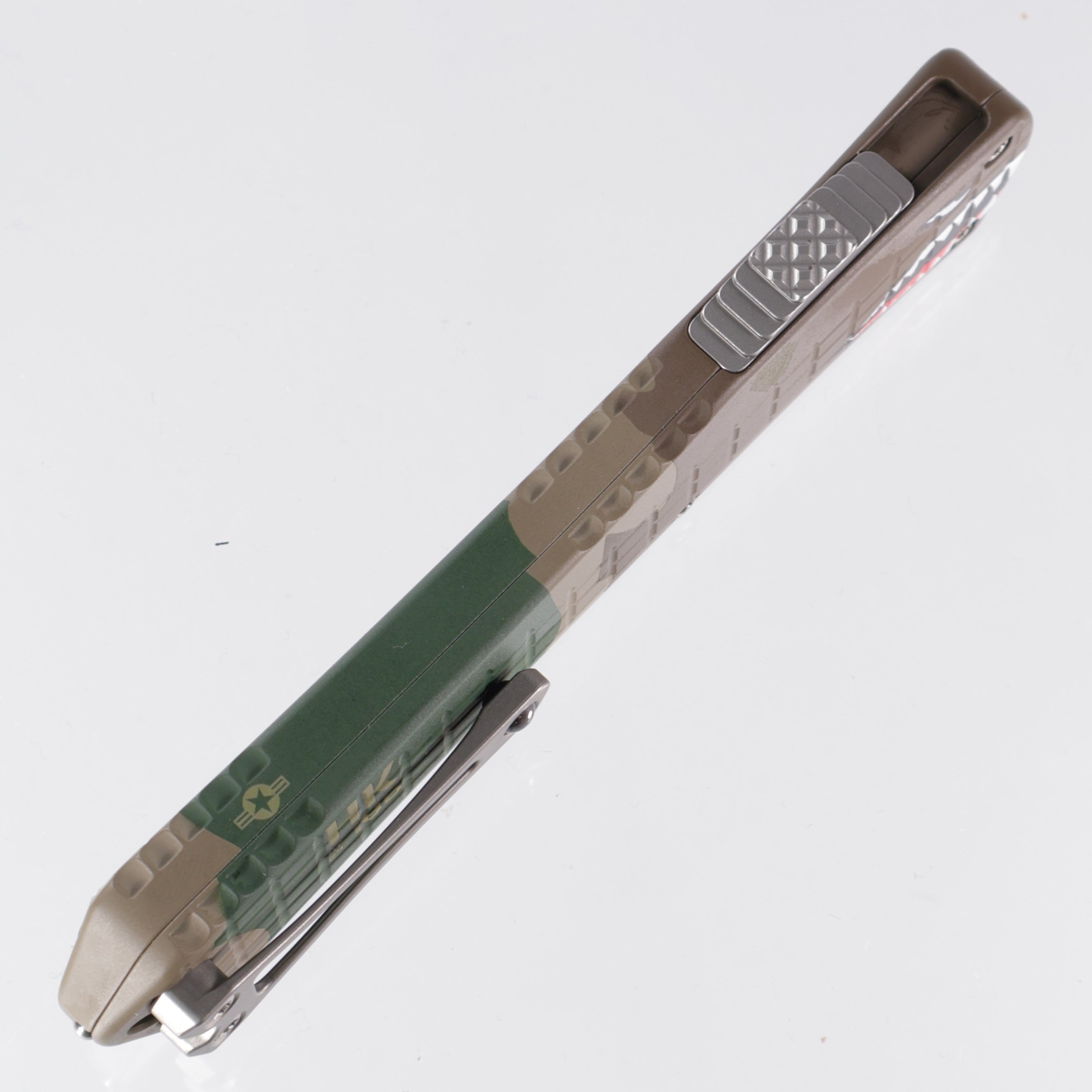 Heretic Manticore X - A-10 Edition - Cerakote Frag Aluminum - Stonewash Bowie Magnacut -H030BF-2A-A10