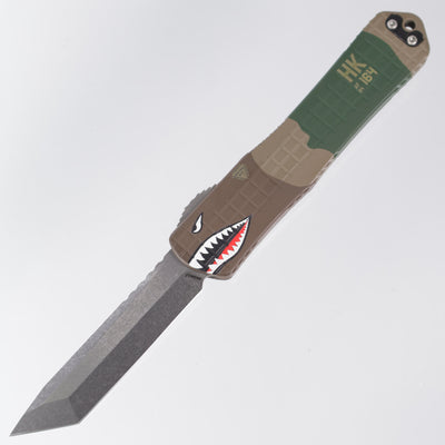 Heretic Manticore X - A-10 Edition - Cerakote Frag Aluminum - Stonewash Tanto Magnacut - H031F-2A-A10