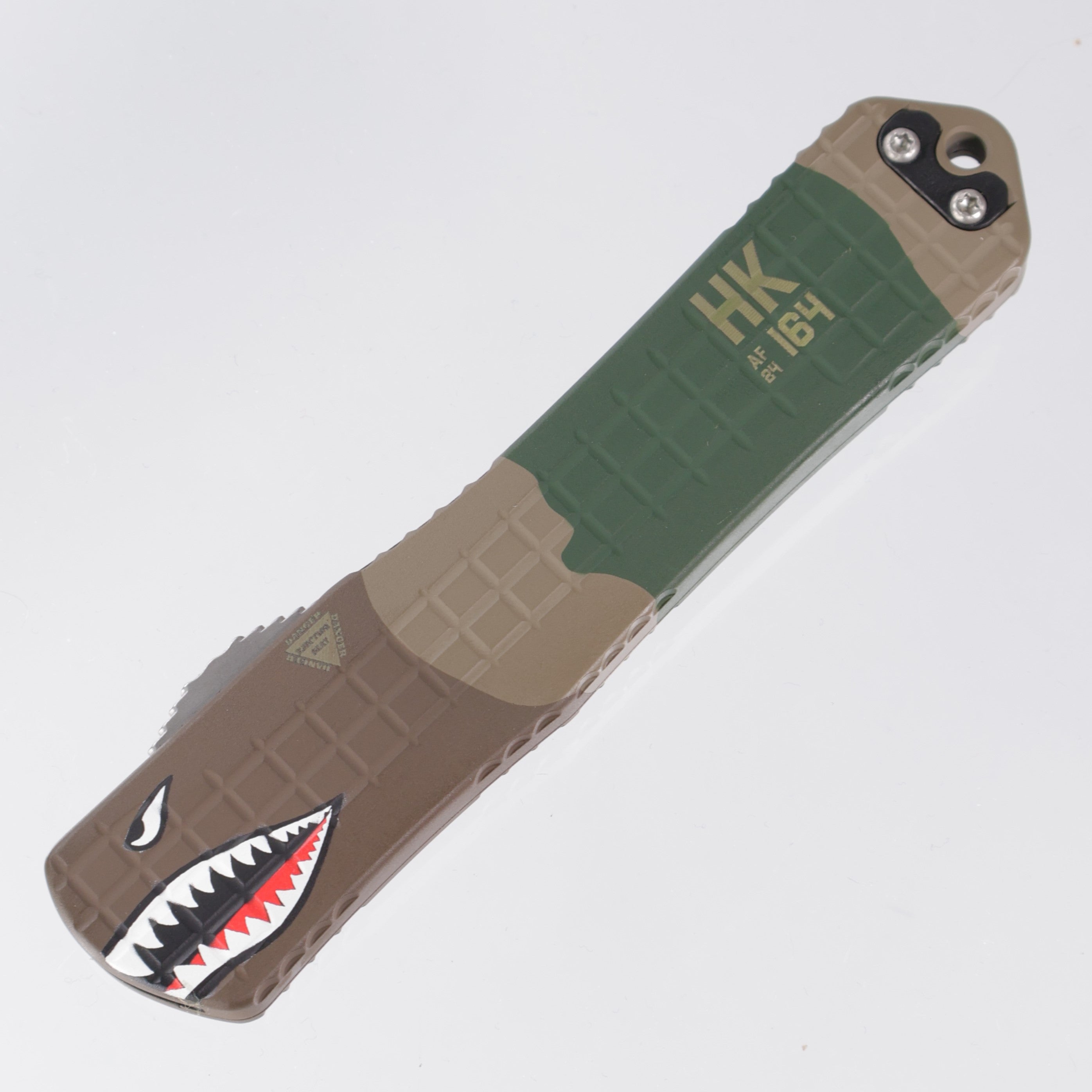 Heretic Manticore X - A-10 Edition - Cerakote Frag Aluminum - Stonewash Tanto Magnacut - H031F-2A-A10