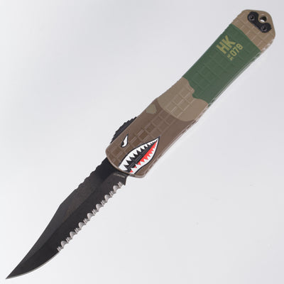 Heretic Manticore X - A-10 Edition - Cerakote Frag Aluminum - DLC Bowie Full Serrate Magnacut - H030BF-6C-A10