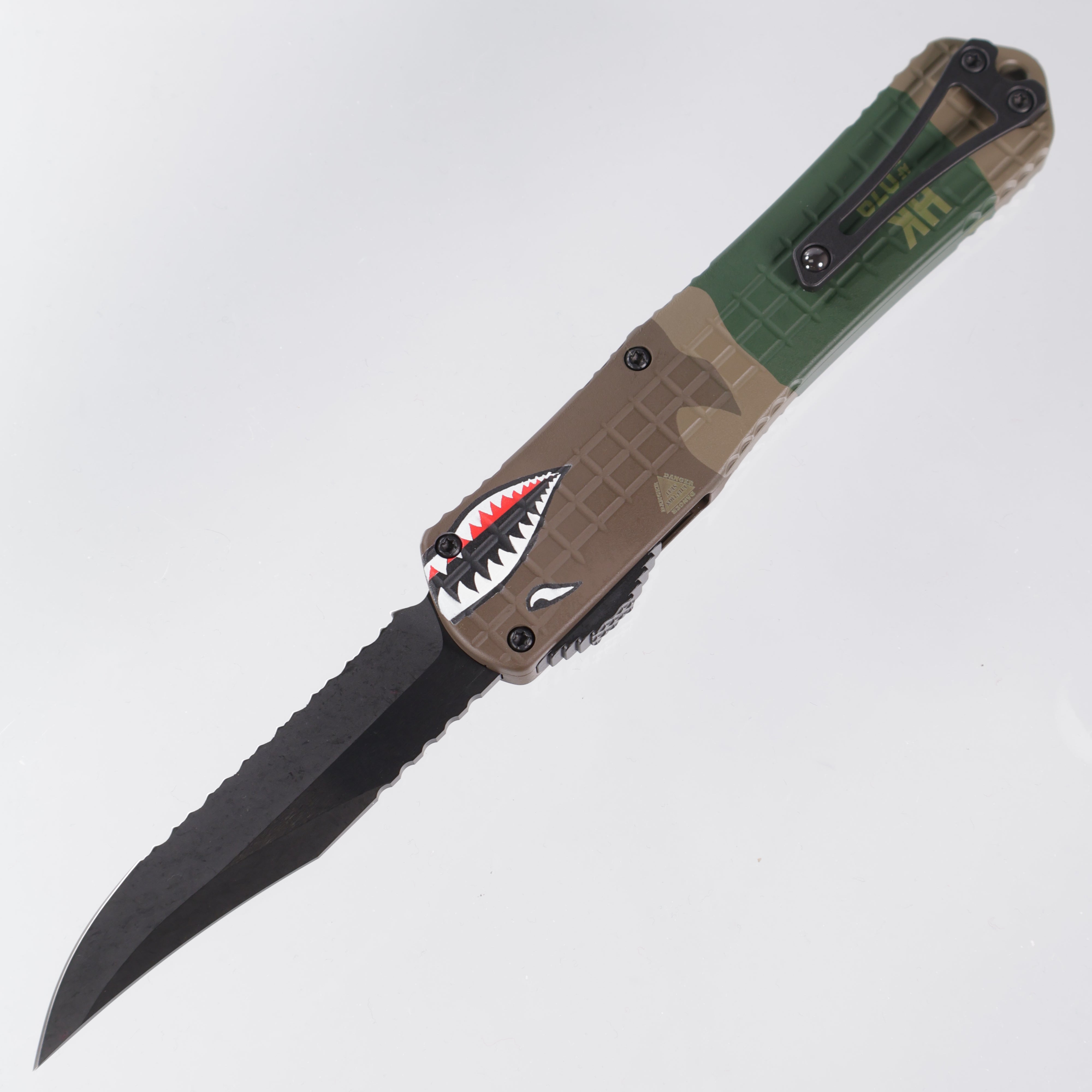 Heretic Manticore X - A-10 Edition - Cerakote Frag Aluminum - DLC Bowie Full Serrate Magnacut - H030BF-6C-A10