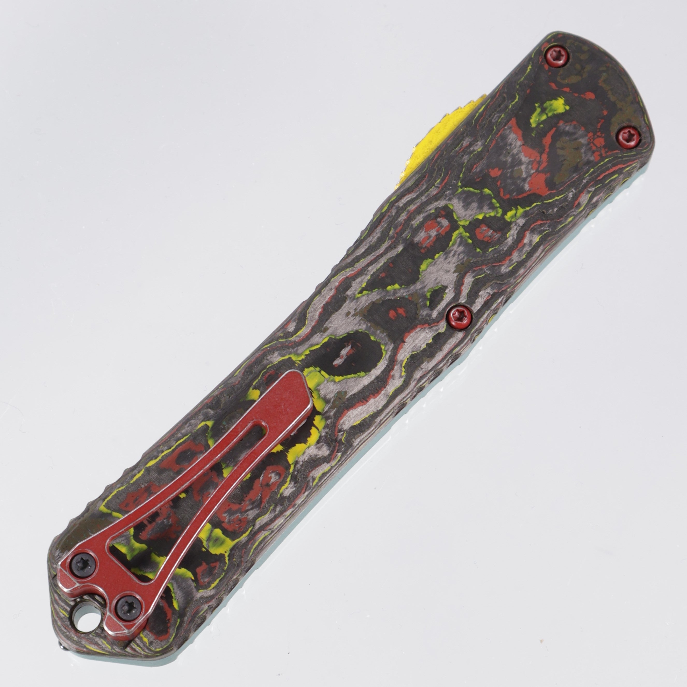 Heretic Manticore X - Bounty Hunter Tanto - Two-Tone Magnacut - CamoCarbon & Distressed Aluminum - H031-14A-BOUNTY