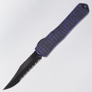 Heretic Manticore X - Breakthrough Purple Frag Aluminum - Bowie Full Serrated DLC Magnacut - H030BF-6C-BRKPU