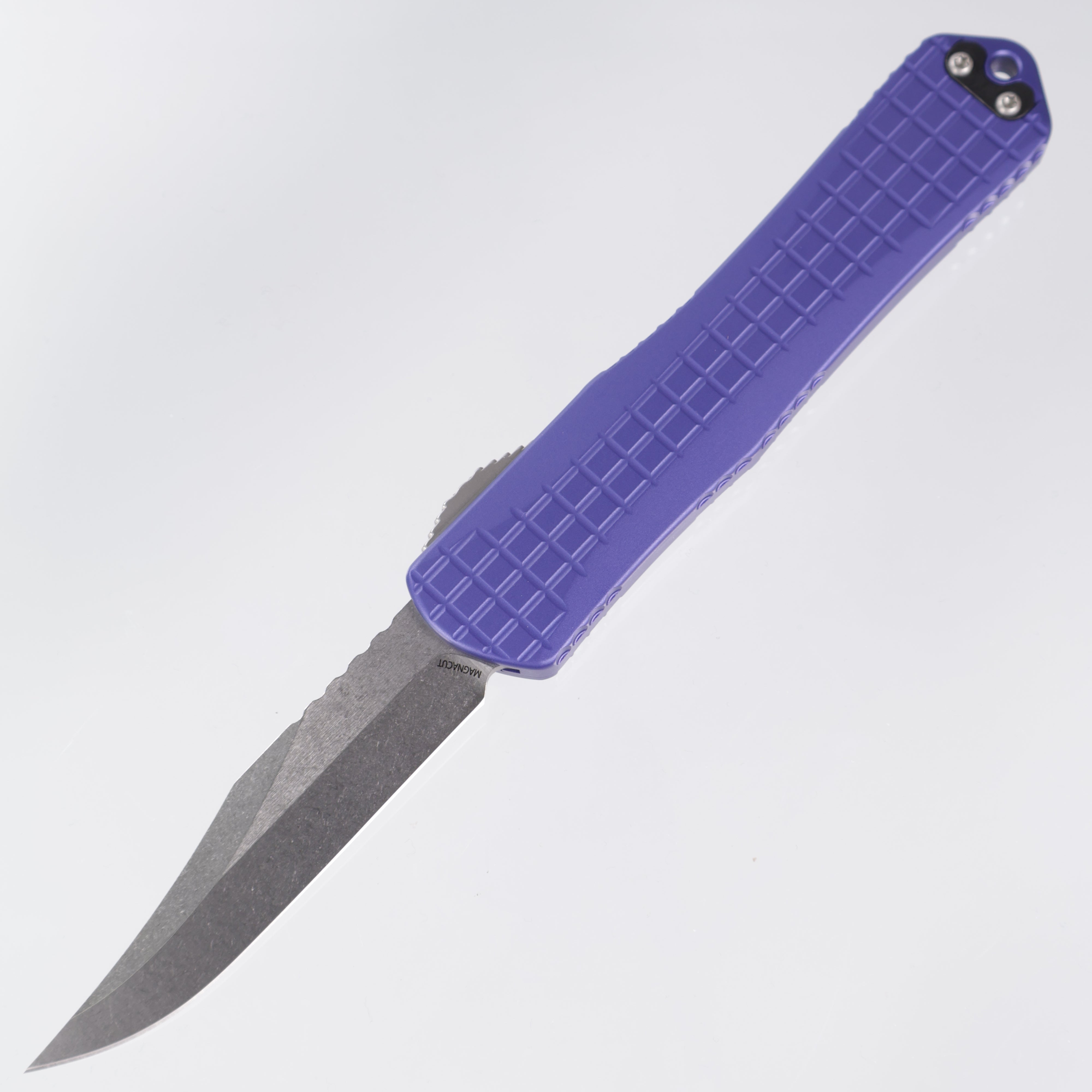 Heretic Manticore X - Purple Frag Aluminum - Bowie Stonewash Magnacut - H030BF-2A-PU