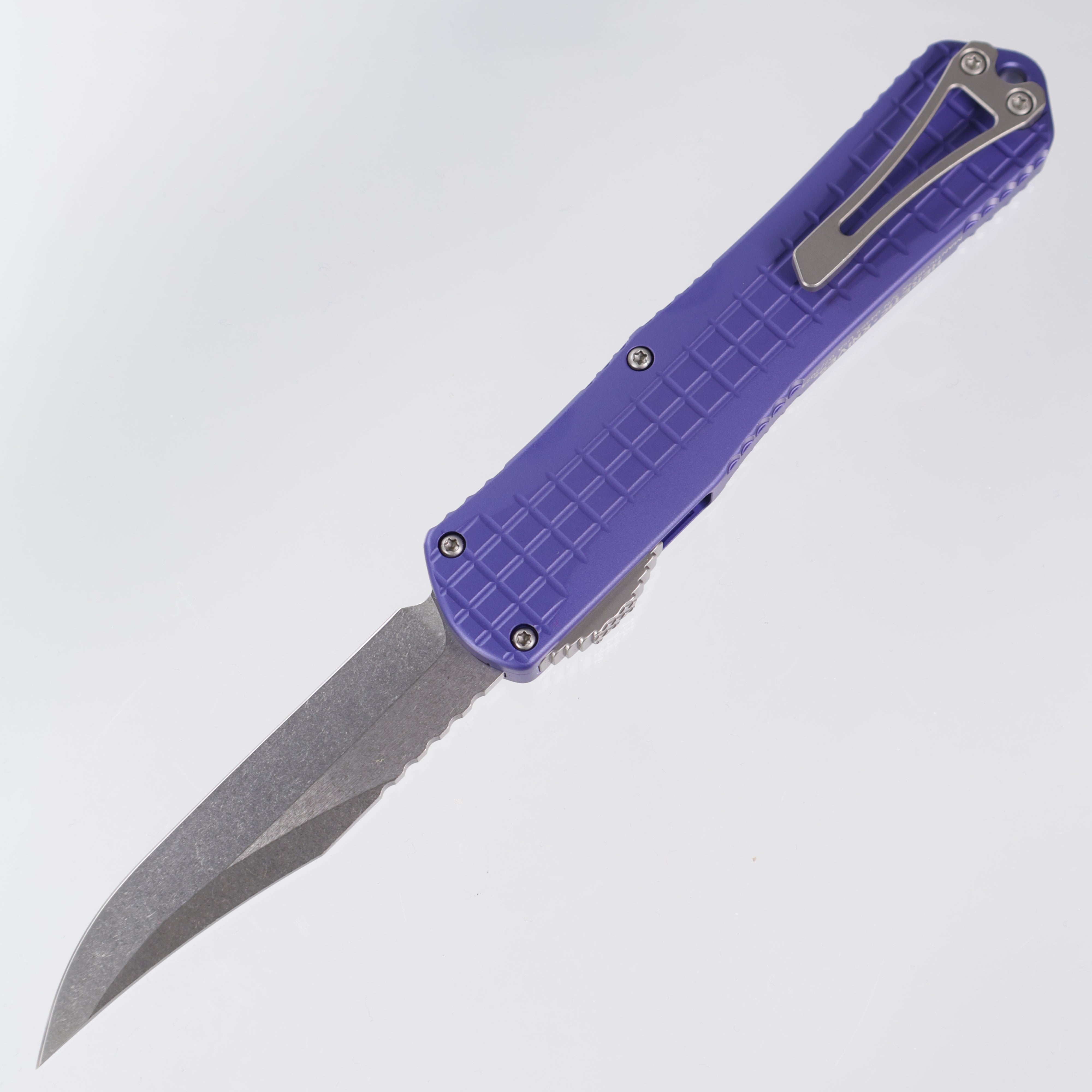 Heretic Manticore X - Purple Frag Aluminum - Bowie Stonewash Magnacut - H030BF-2A-PU