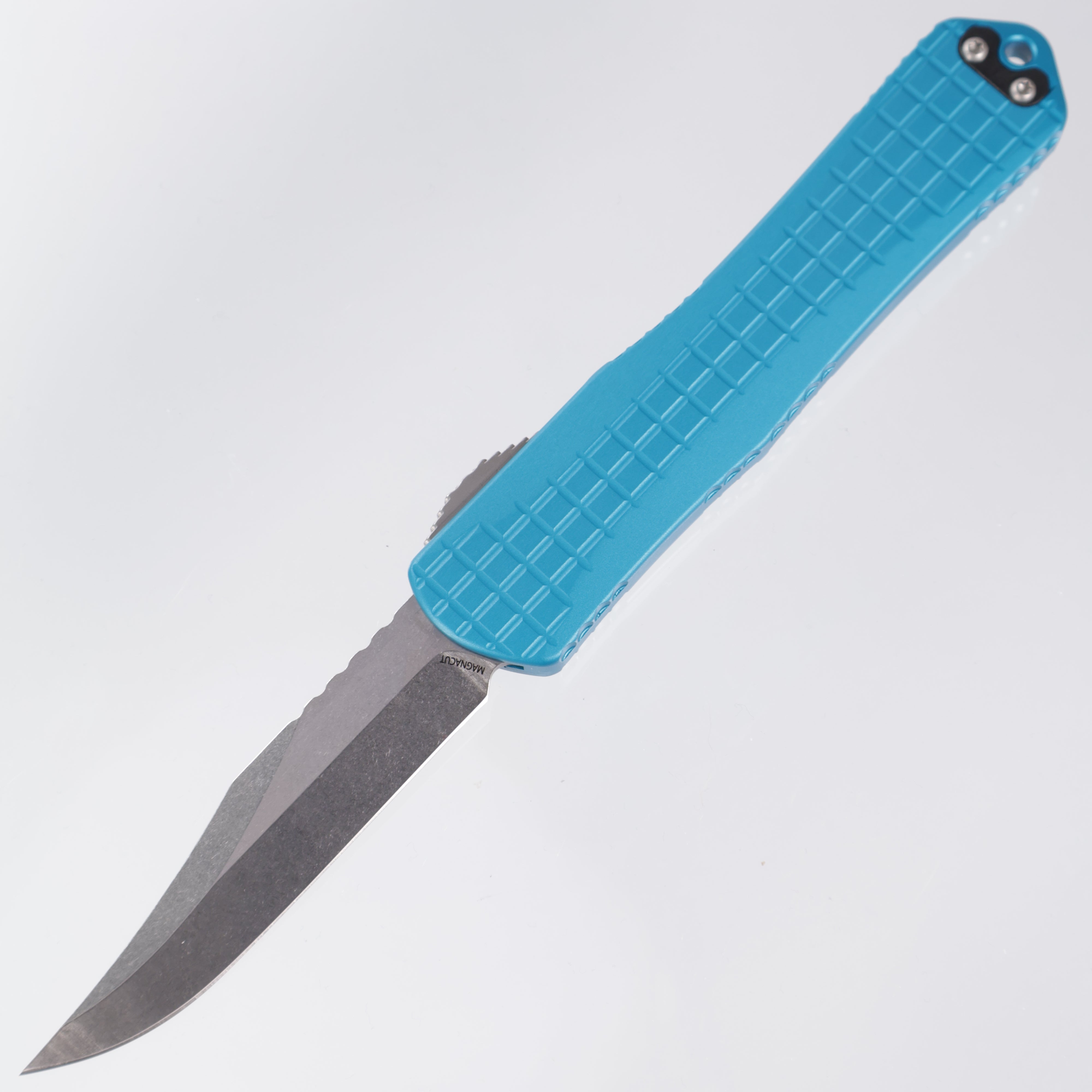 Heretic Manticore X - Turquoise Frag Aluminum - Bowie Stonewashed Magnacut - H030BF-2A-TQ