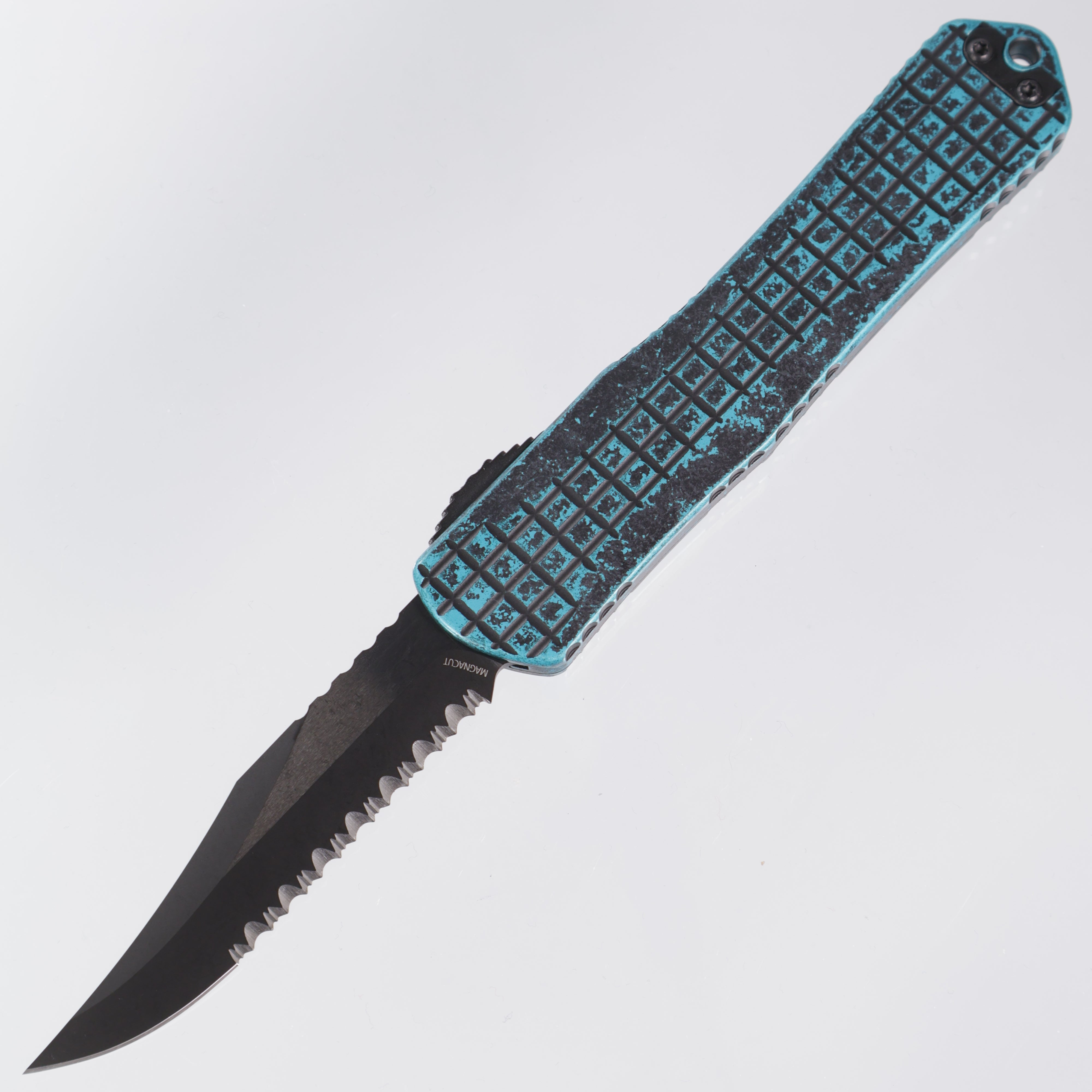 Heretic Manticore X - Breakthrough Turquoise - Bowie DLC Magnacut Full Serrate - H030BF-6C-BRKTQ