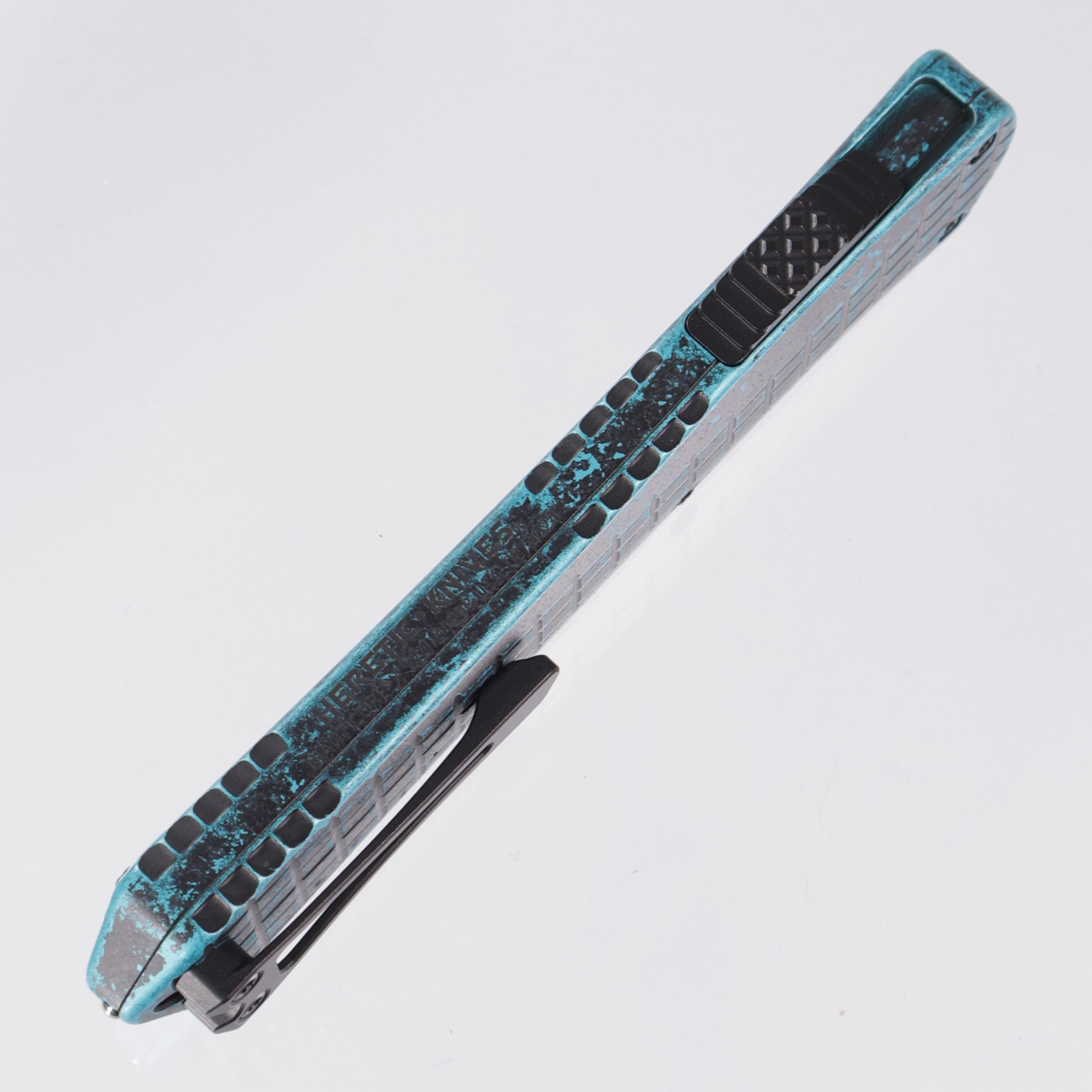 Heretic Manticore X - Breakthrough Turquoise - Bowie DLC Magnacut Full Serrate - H030BF-6C-BRKTQ
