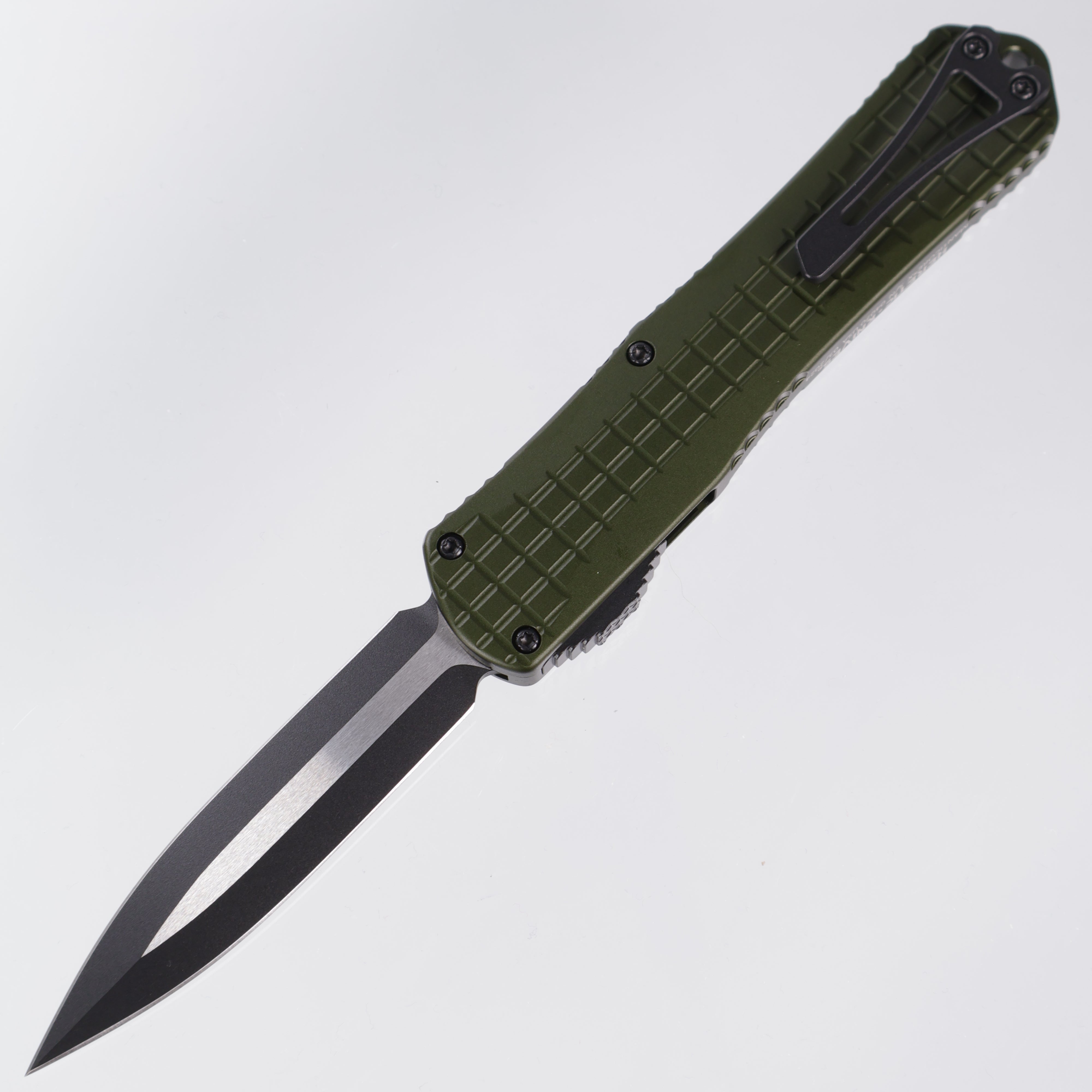 Heretic Manticore X - OD Green Frag Aluminum - Two-Tone Double Edge Magnacut - H032F-10A-GRN