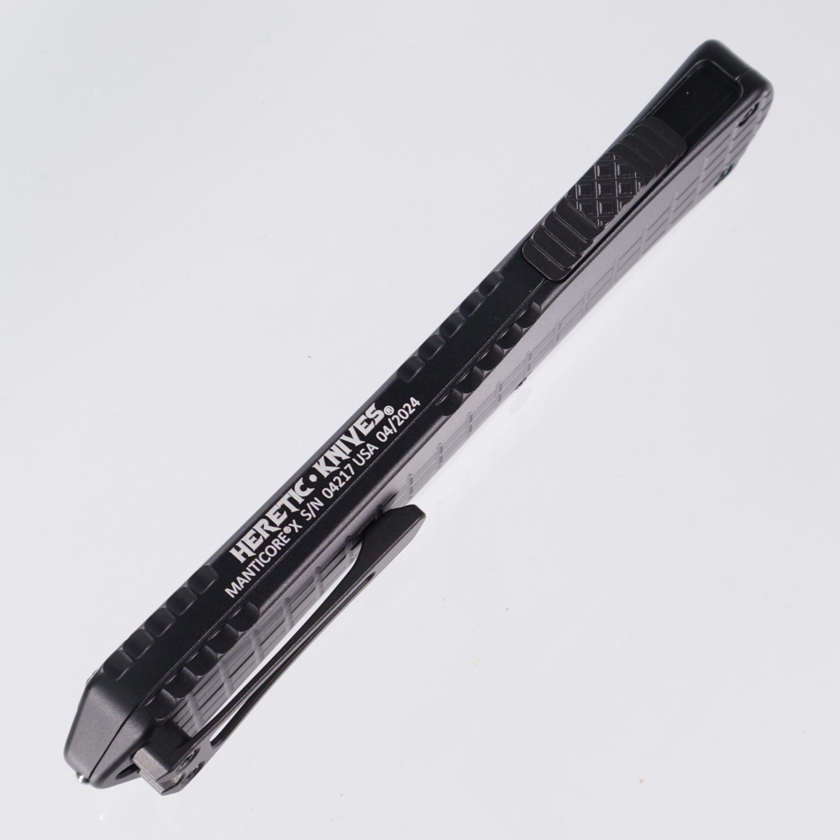 Heretic Manticore X - Black Frag Aluminum - Double Edge DLC Magnacut - H032F-6A-T