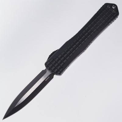 Heretic Manticore X - Black Frag Aluminum - Double Edge Two-Tone Magnacut - H032F-10A-T