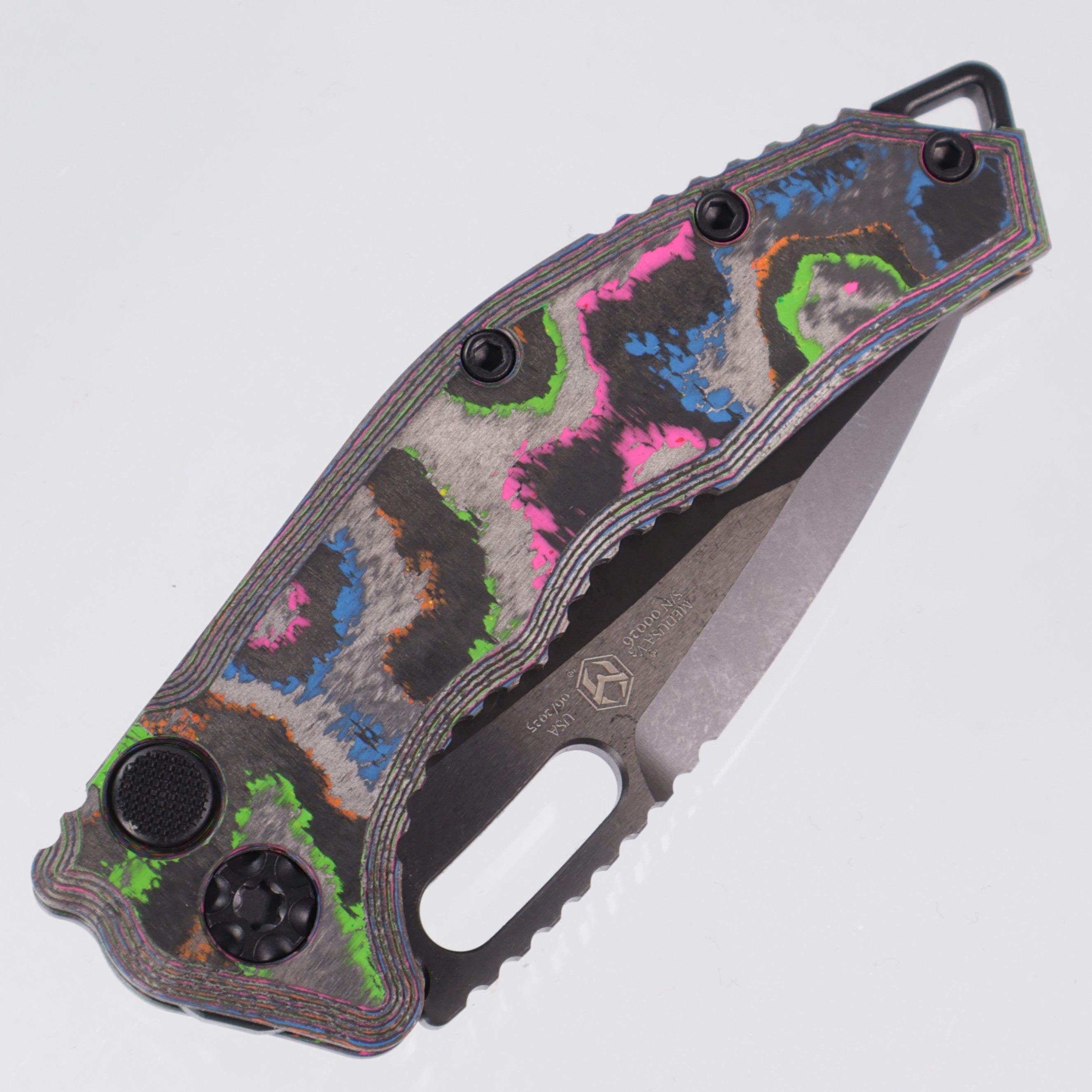 Heretic Medusa V3 Auto Recurve - 80s CamoCarbon - DLC Magnacut