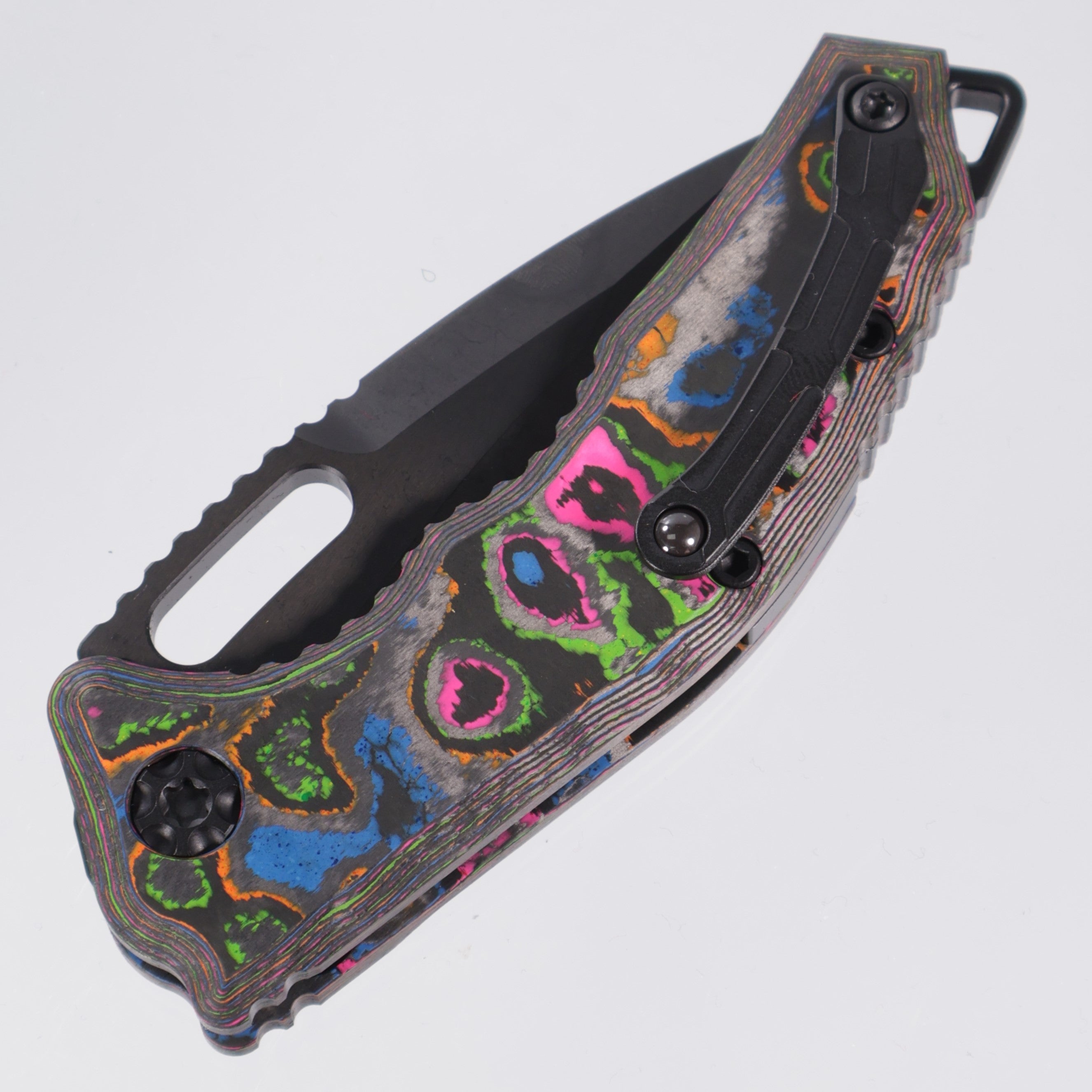 Heretic Medusa V3 Auto Recurve - BROP Exclusive - 80s Camo Carbon - DLC Magnacut - H012-6A-80/CC