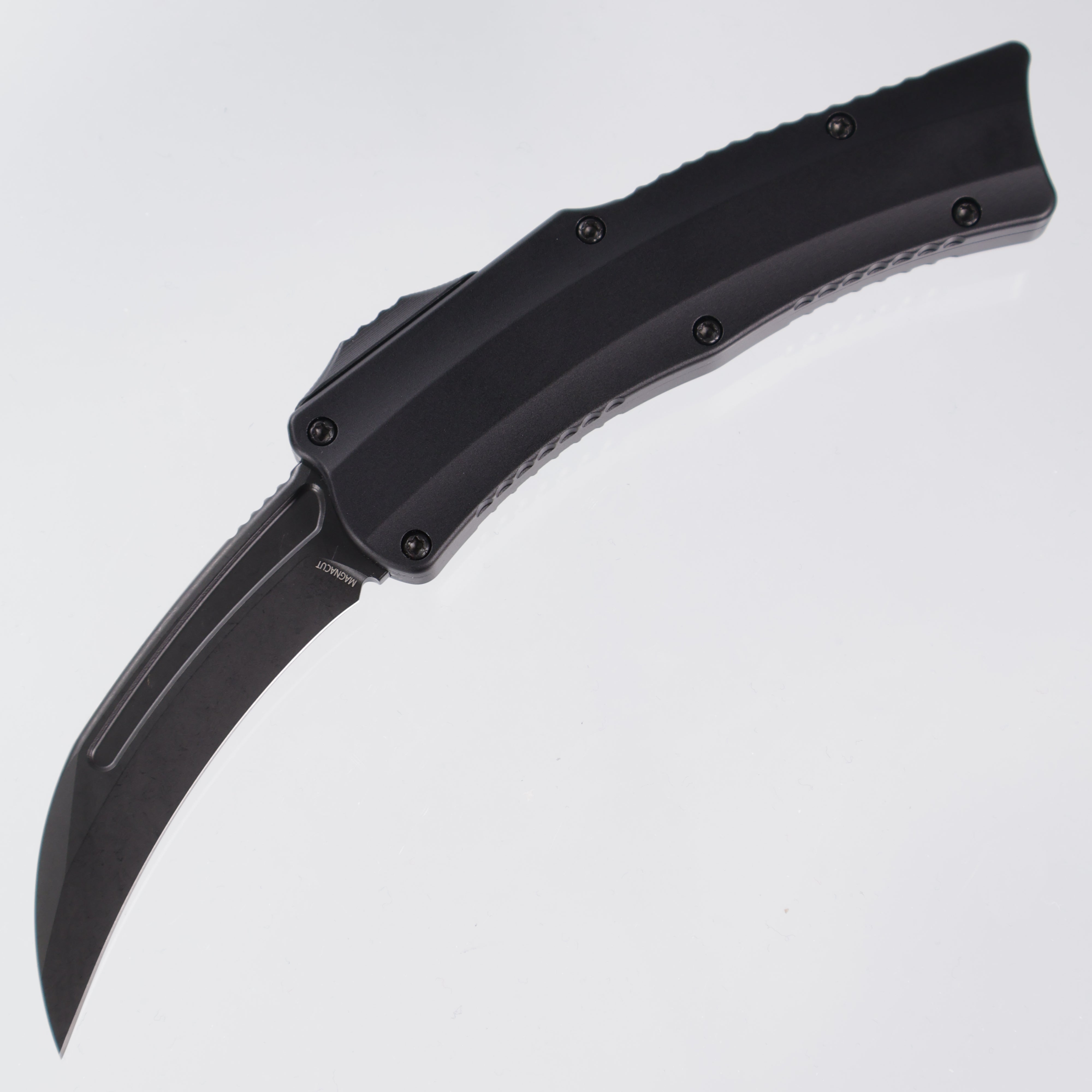 Heretic Roc - DLC Magnacut - Black Aluminum & Hardware - Curved OTF ...