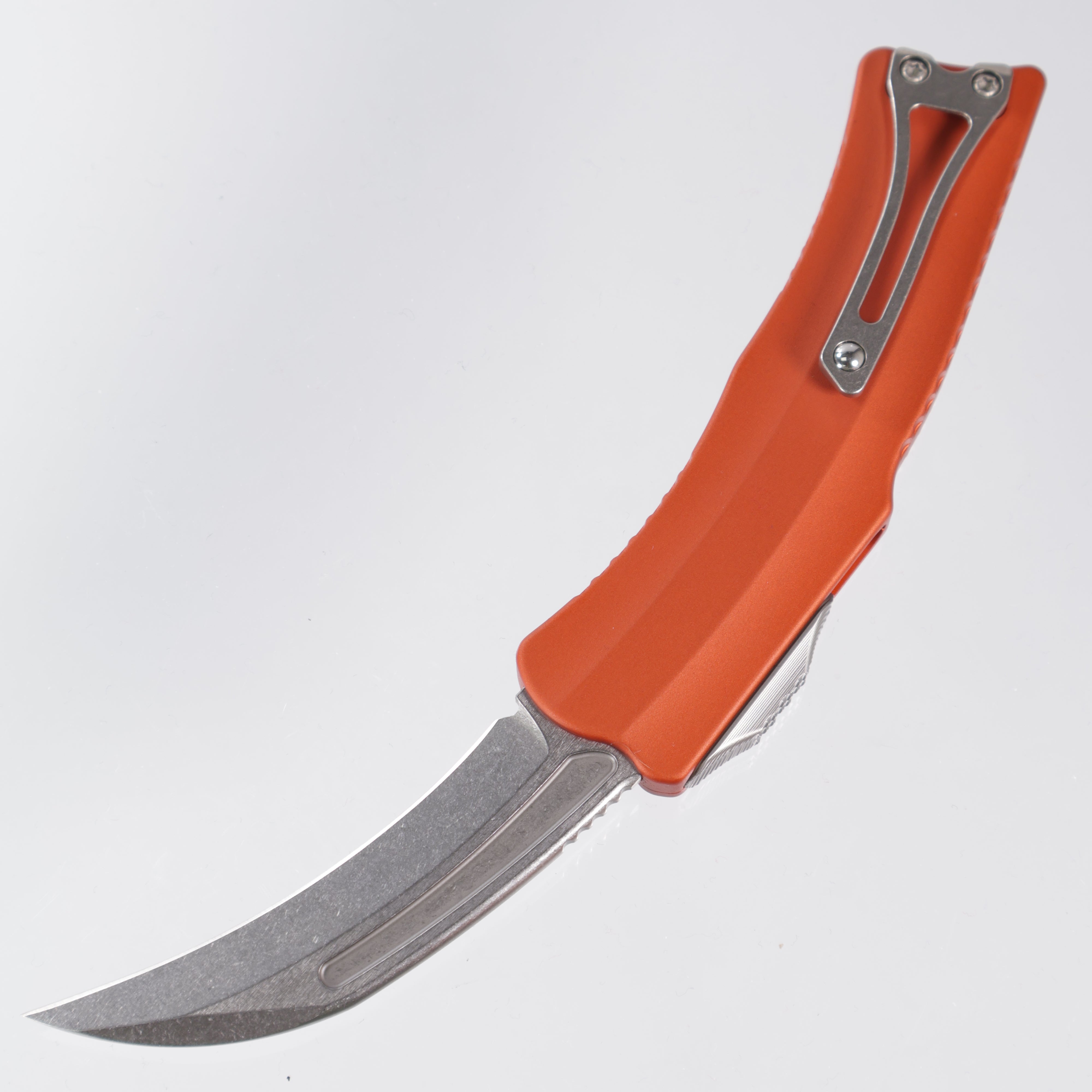Heretic Roc - Stonewash Magnacut - Orange Aluminum - Curved OTF - H060-2A-ORG