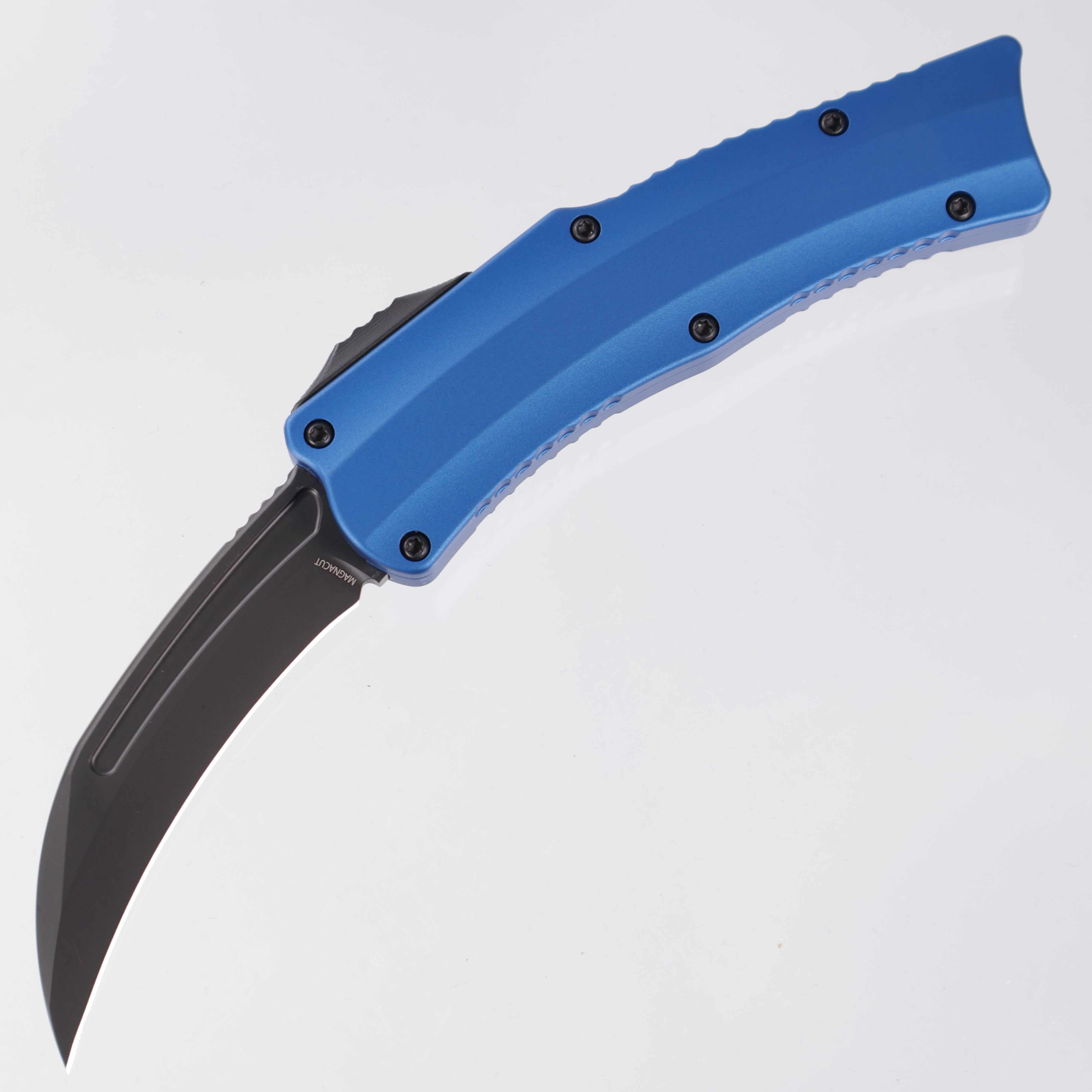 Heretic Roc - DLC Magnacut - Blue Aluminum - Curved OTF - H060-6A-BLU