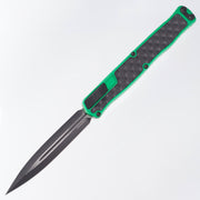 Heretic Cleric 2 - Toxic Green w/ Black Stainless Inlay - Two-Tone Double Edge Magnacut - Cleric II H020-10A-GRN