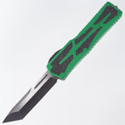 Heretic Colossus - DLC Magnacut Tanto - Toxic Green Aluminum w/ Grip Tape Inlay - H040-14A-GRN TANTO