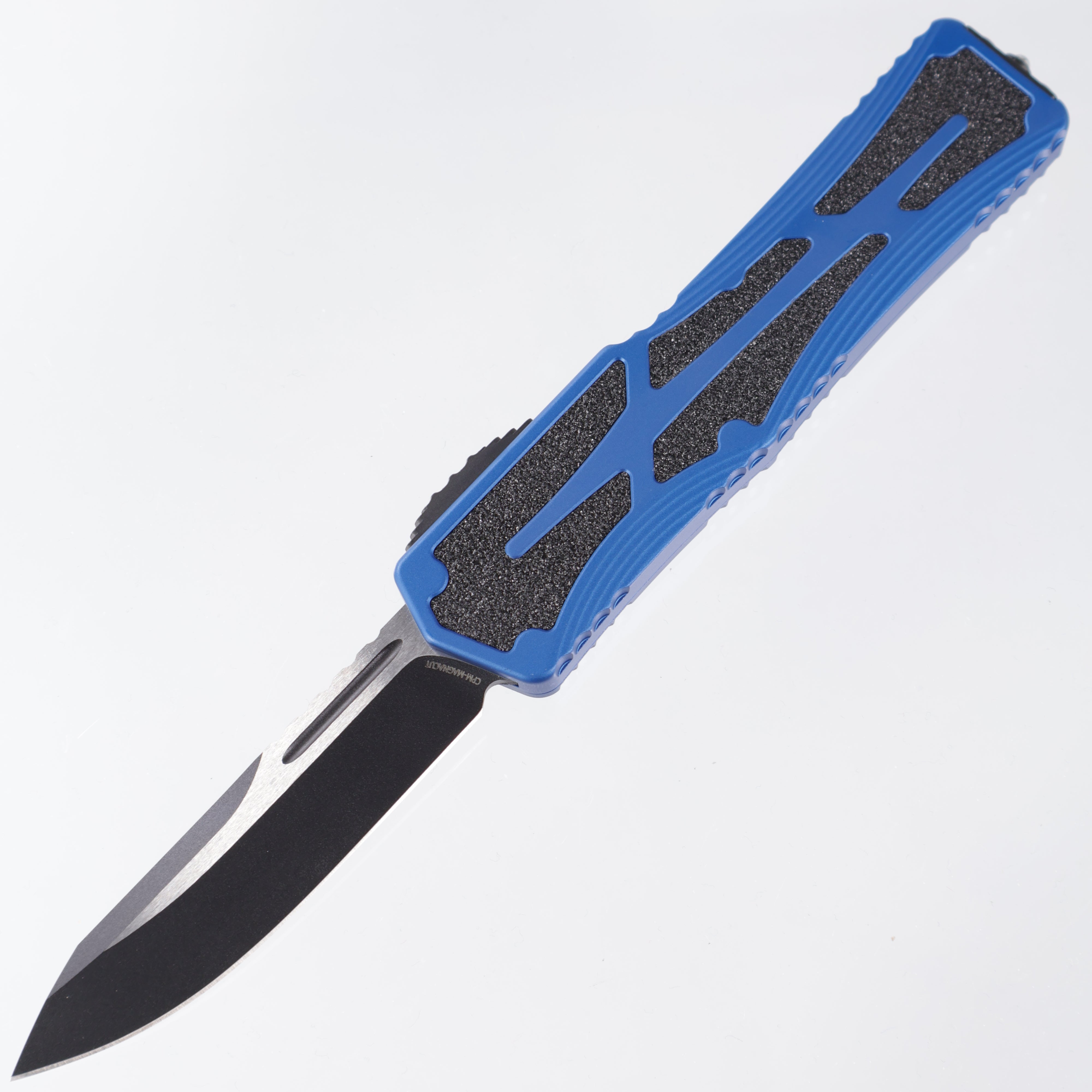 Heretic Colossus - Magnacut Two-Tone Black - Blue Aluminum w/ Grip Tape Inlay - H039-10A-BLU