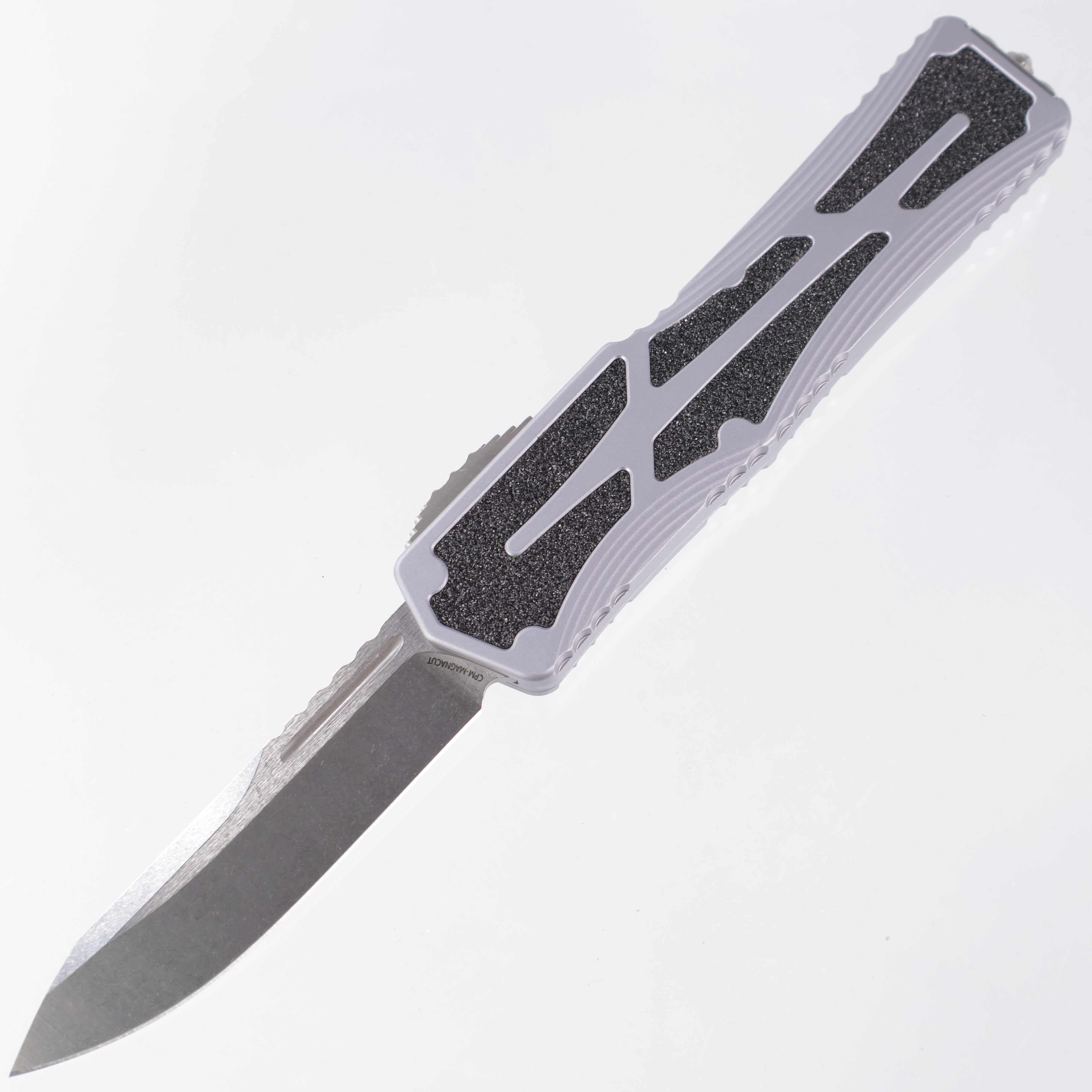 Heretic Colossus - Magnacut Stonewash - Gray Aluminum w/ Grip Tape Inlay - H039-2A-GRAY