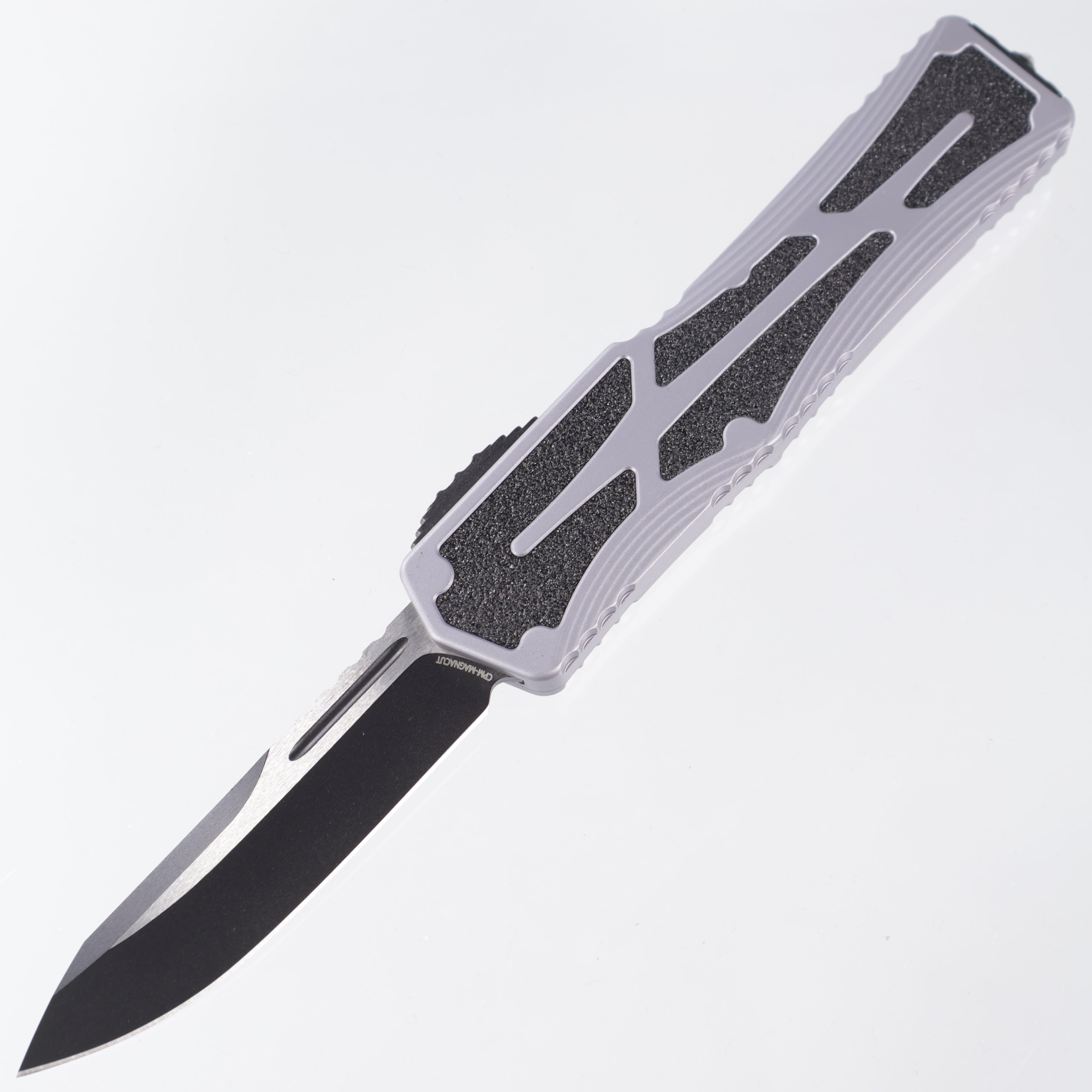 Heretic Colossus - Magnacut Two-Tone - Gray Aluminum w/ Grip Tape Inlay - H039-10A-GRAY