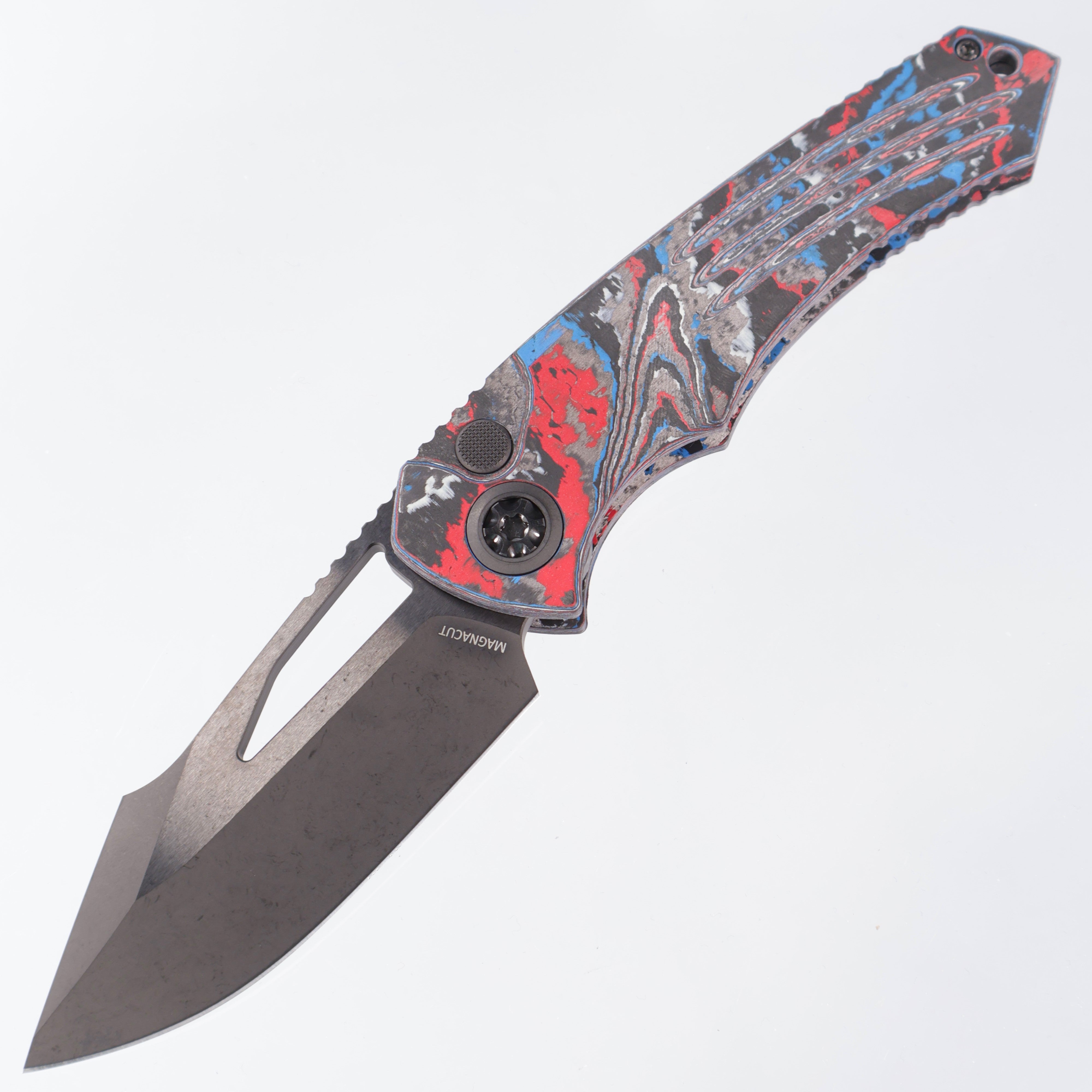 Heretic Pariah Manual - America Camo Carbon Manual Button Lock - DLC MagnaCut - H046-6A-USA / CC
