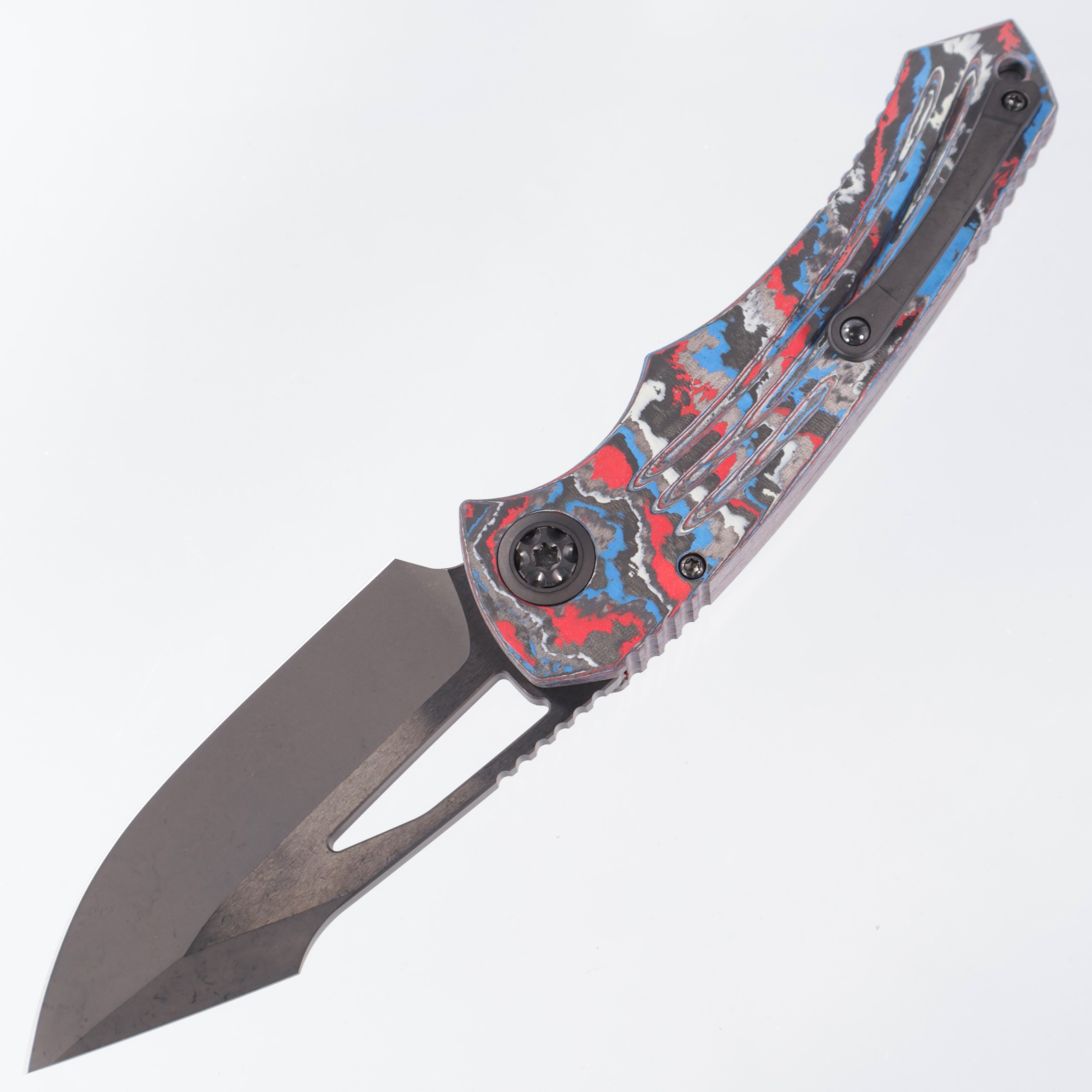Heretic Pariah Manual - America Camo Carbon Manual Button Lock - DLC MagnaCut - H046-6A-USA / CC