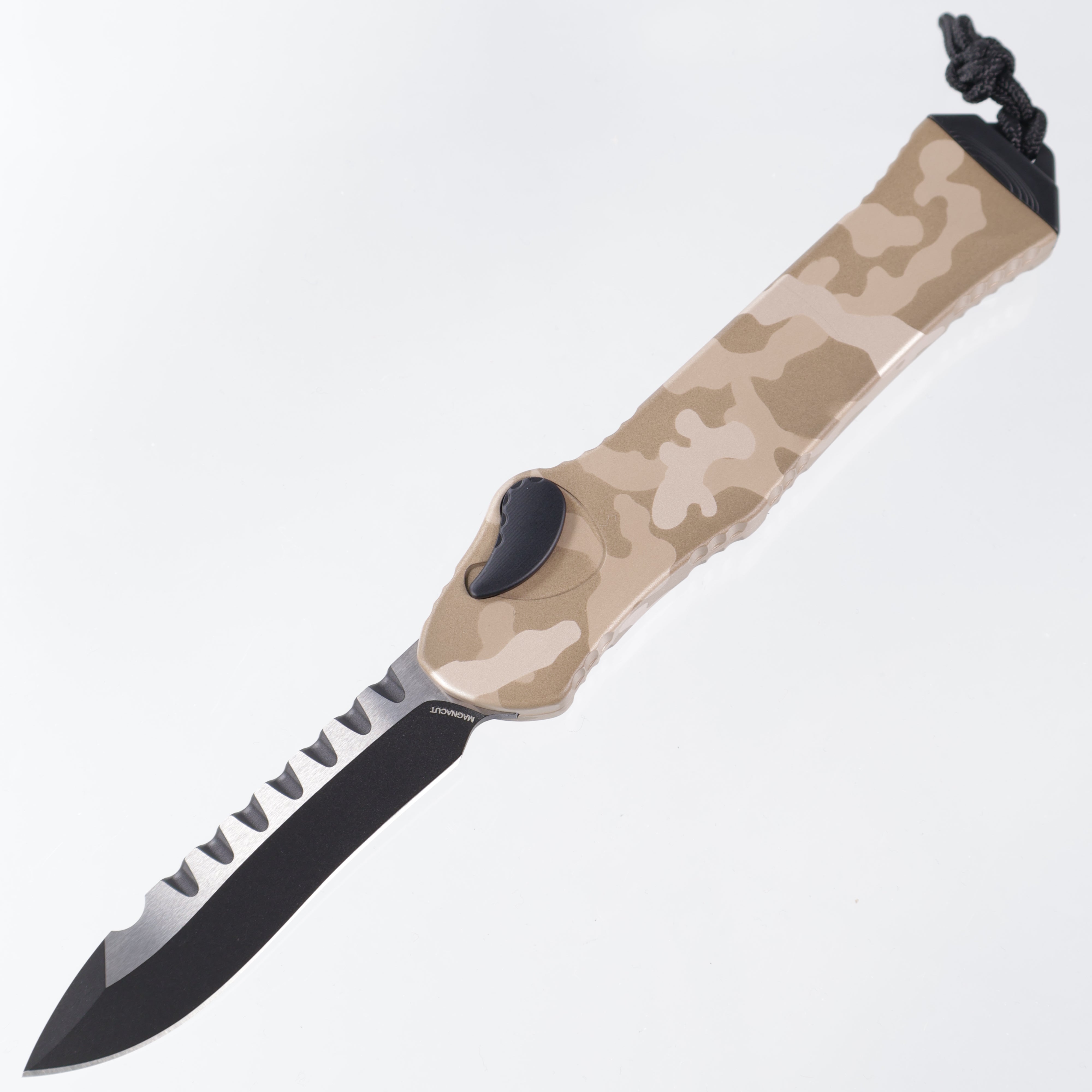 Heretic Hydra V3 - Two-Tone Recurve Magnacut - Tan Camo Aluminum - H008-10A-TCAMO