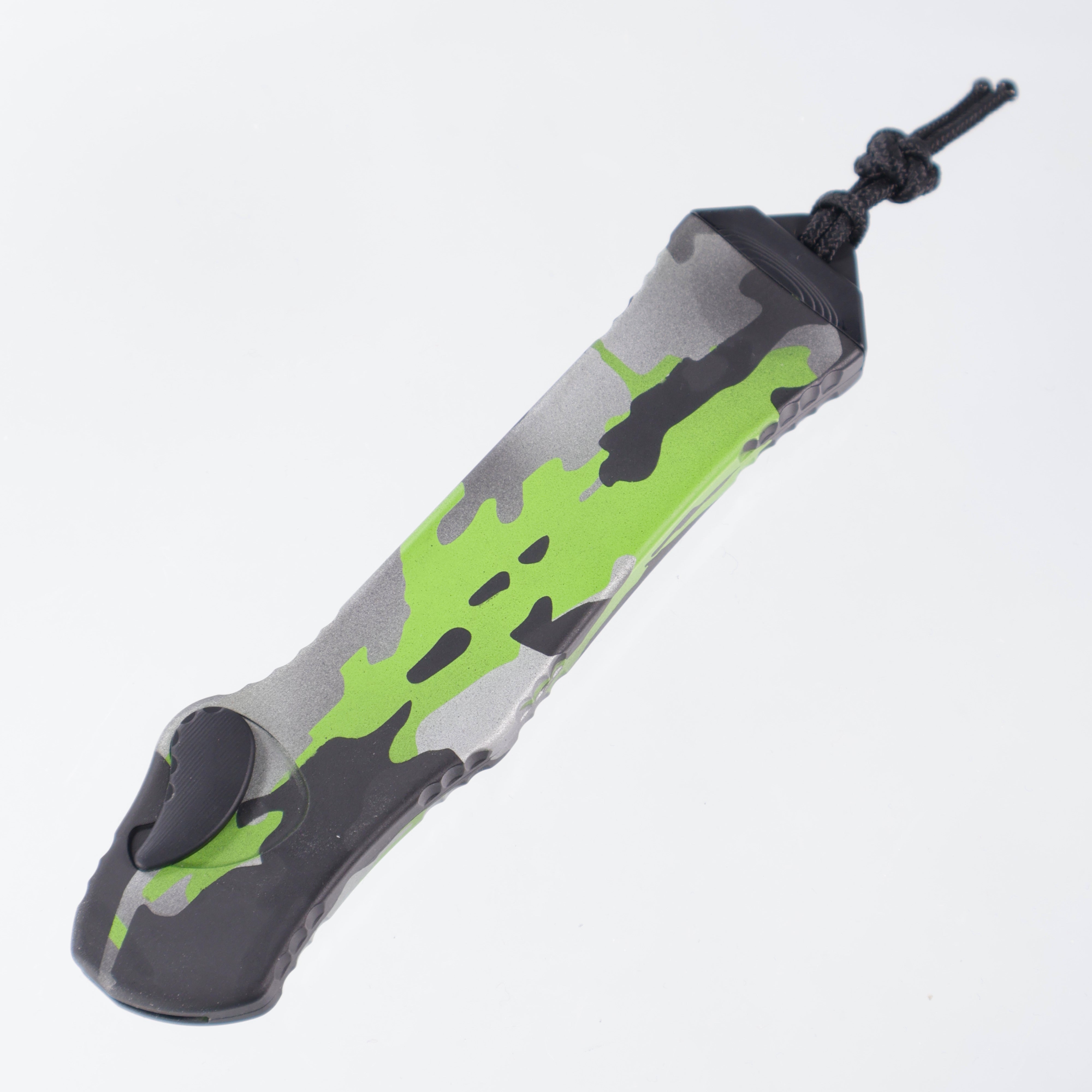 Heretic Hydra V3 - Two-Tone Recurve Magnacut Partial Serrate - Heretic Camo Aluminum - H008-10B-HCAMO