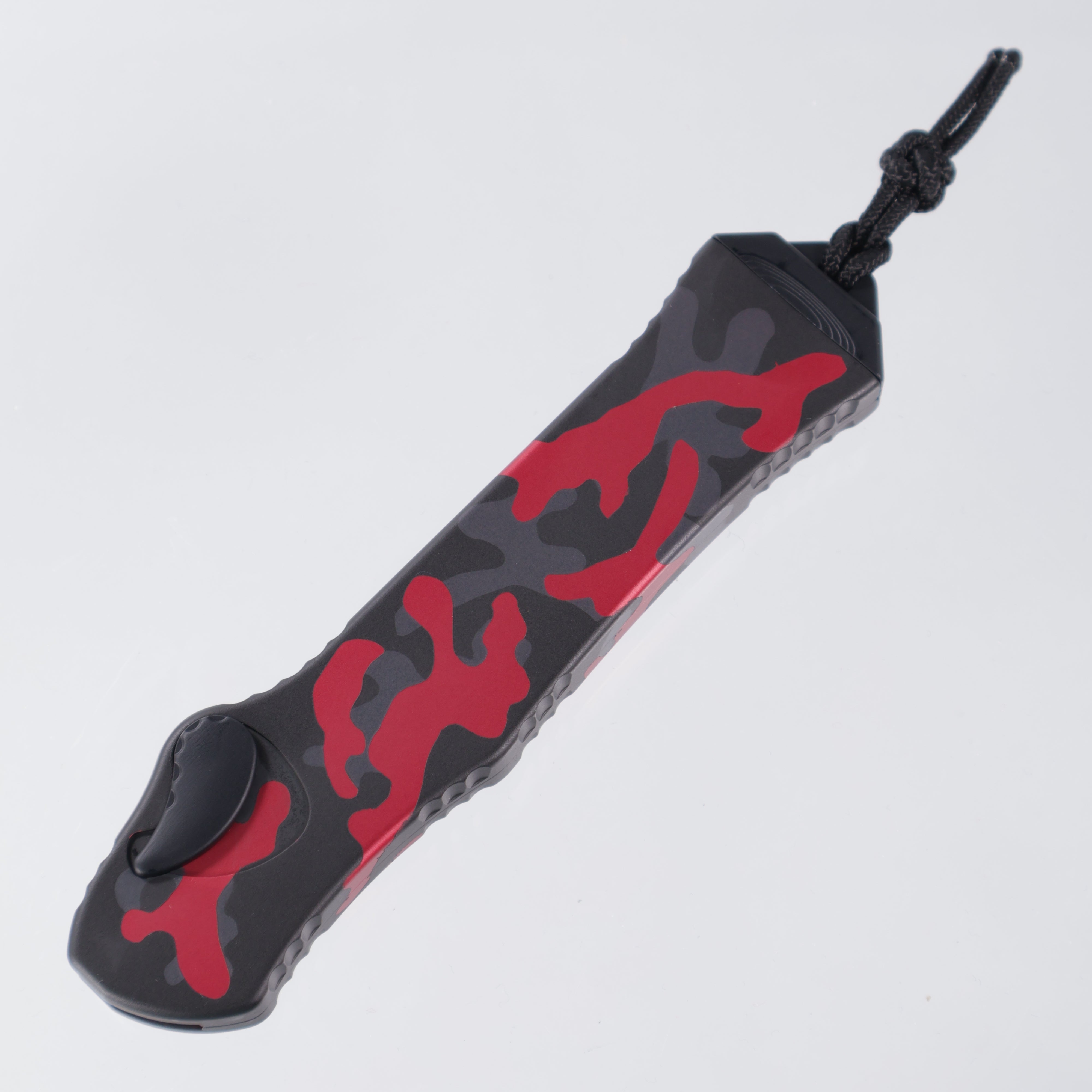 Heretic Hydra V3 - Two-Tone Recurve Magnacut Partial Serrate - Red Camo Aluminum - H008-10B-RCAMO