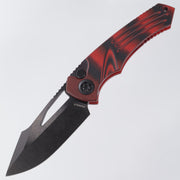 Heretic Pariah Manual - Red & Black G10 - DLC Magnacut - H046-6A-G10/RD