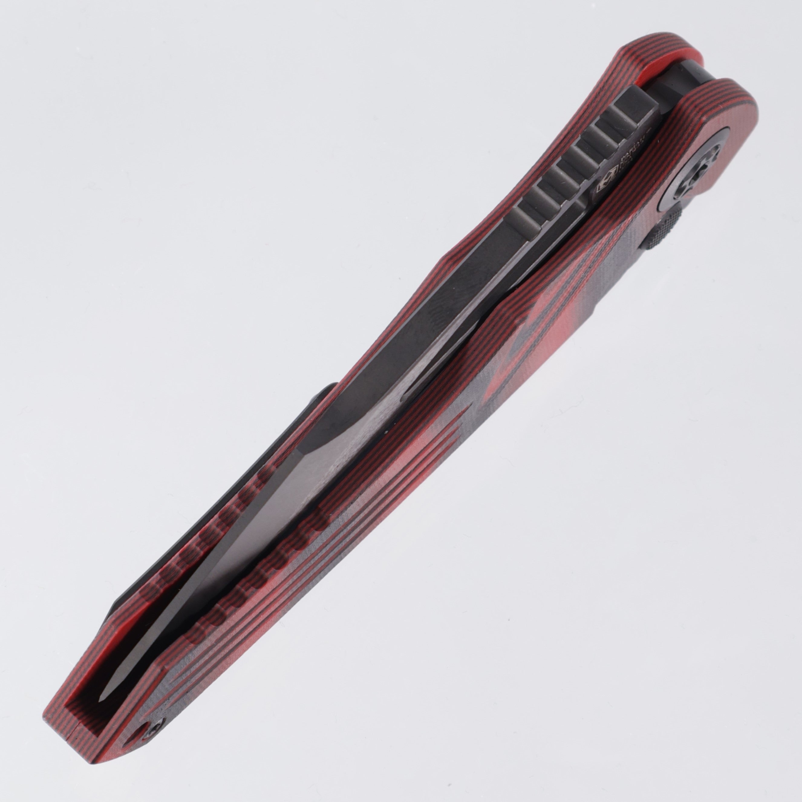 Heretic Pariah Manual - Red & Black G10 - DLC Magnacut - H046-6A-G10/RD