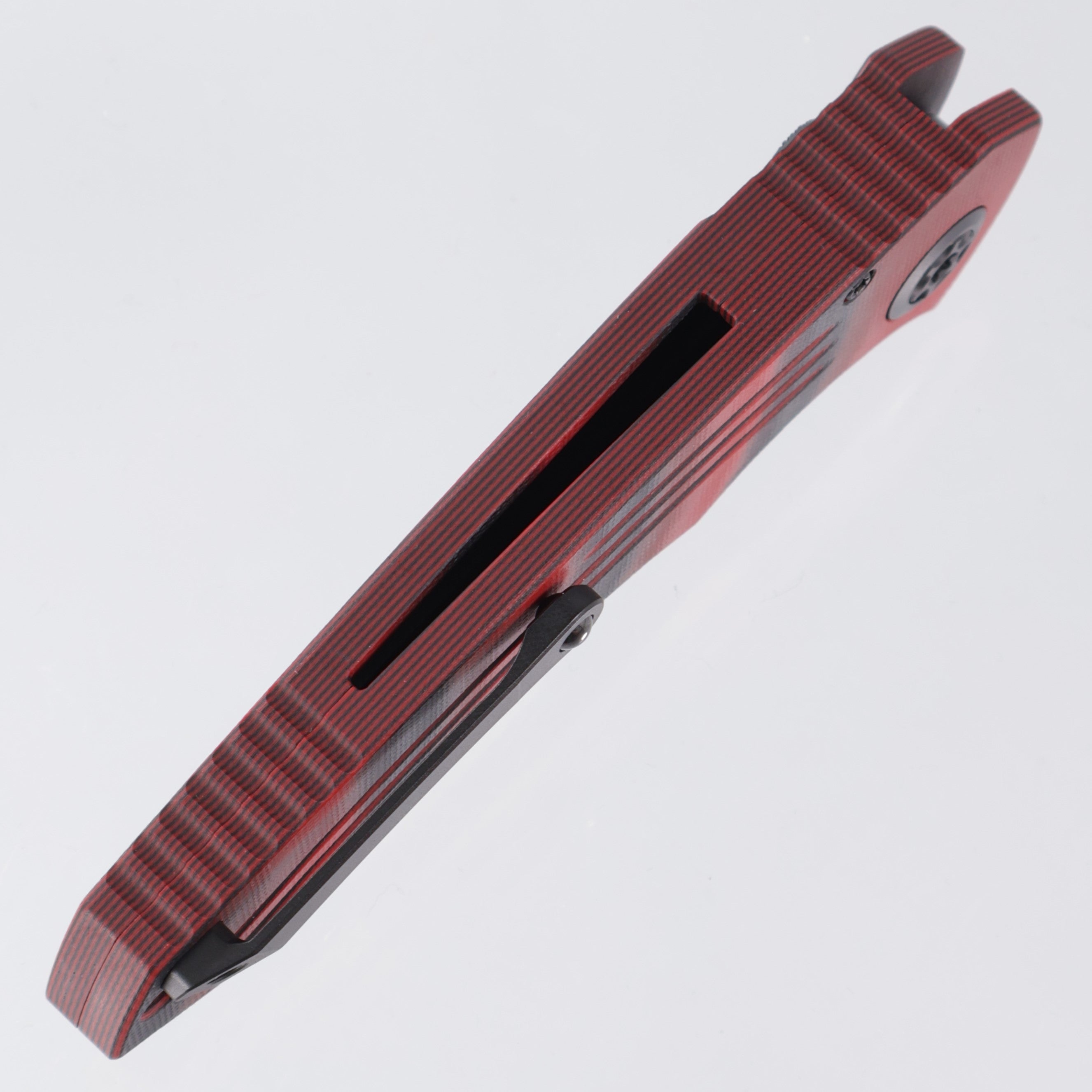 Heretic Pariah Manual - Red & Black G10 - DLC Magnacut - H046-6A-G10/RD