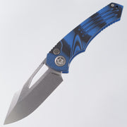Heretic Pariah Manual - Blue & Black G10 - Stonewash Magnacut - H046-2A-G10/BLU