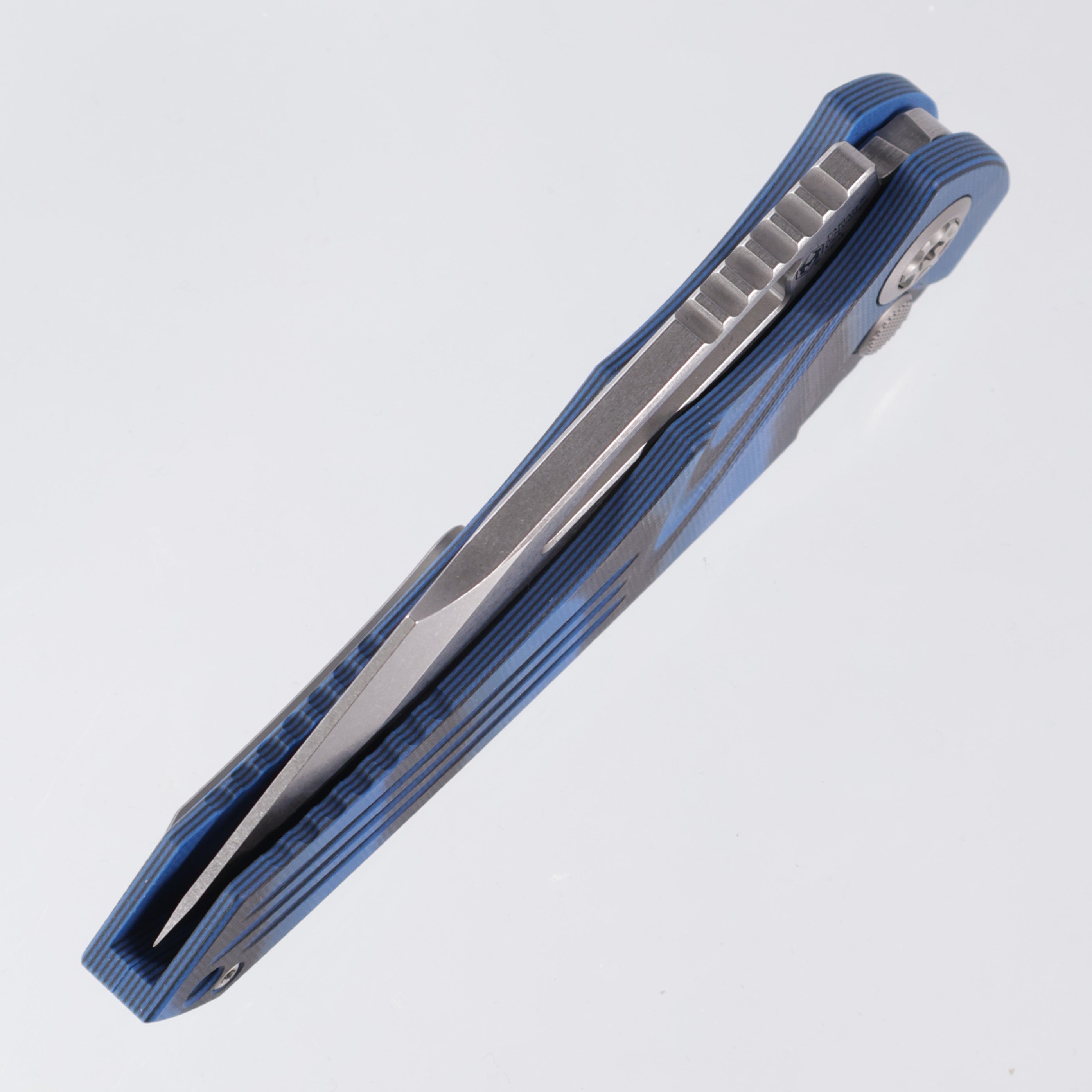 Heretic Pariah Manual - Blue & Black G10 - Stonewash Magnacut - H046-2A-G10/BLU