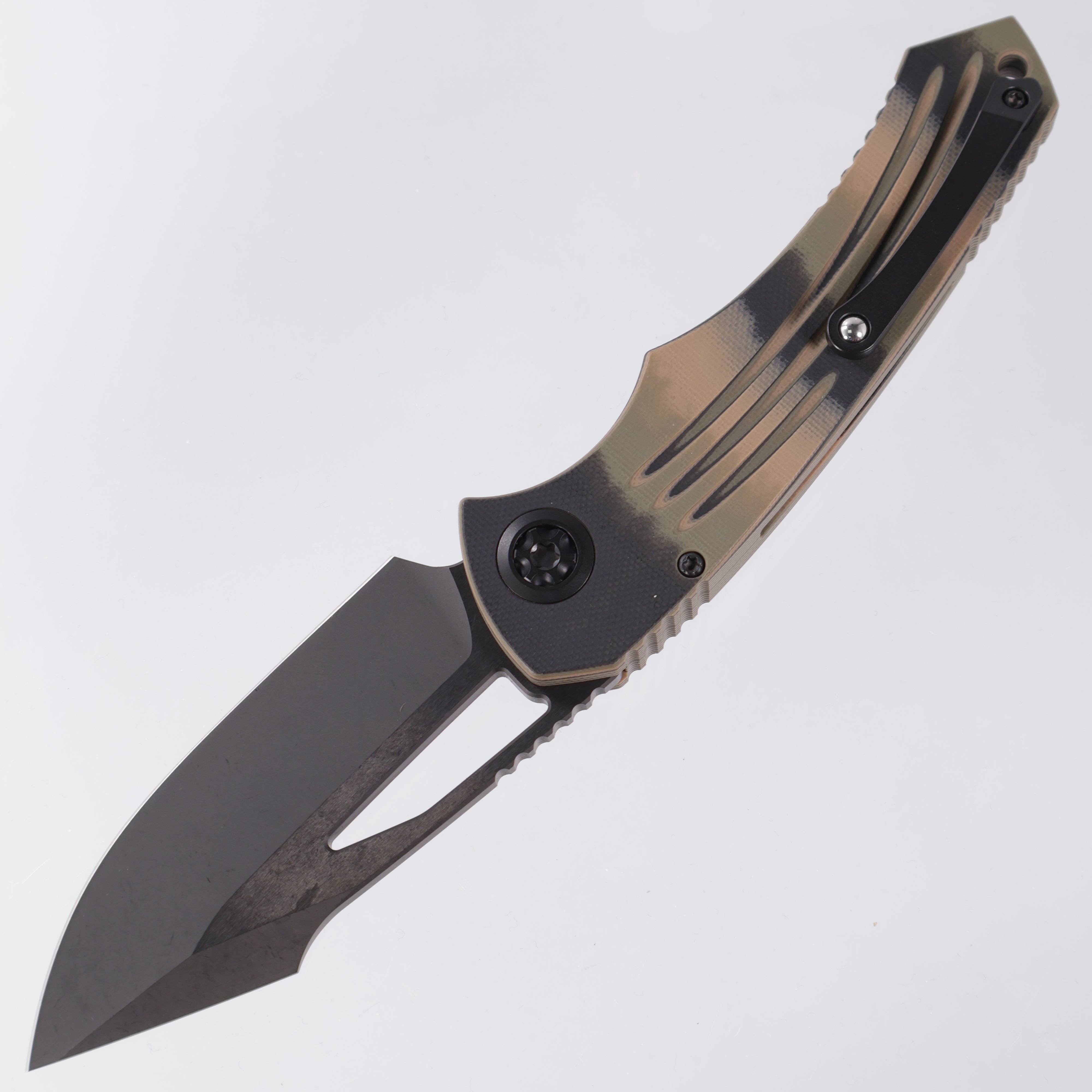 Heretic Pariah Manual - Tri-Camo G10 - DLC Magnacut - H046-6A-G10/CAMO