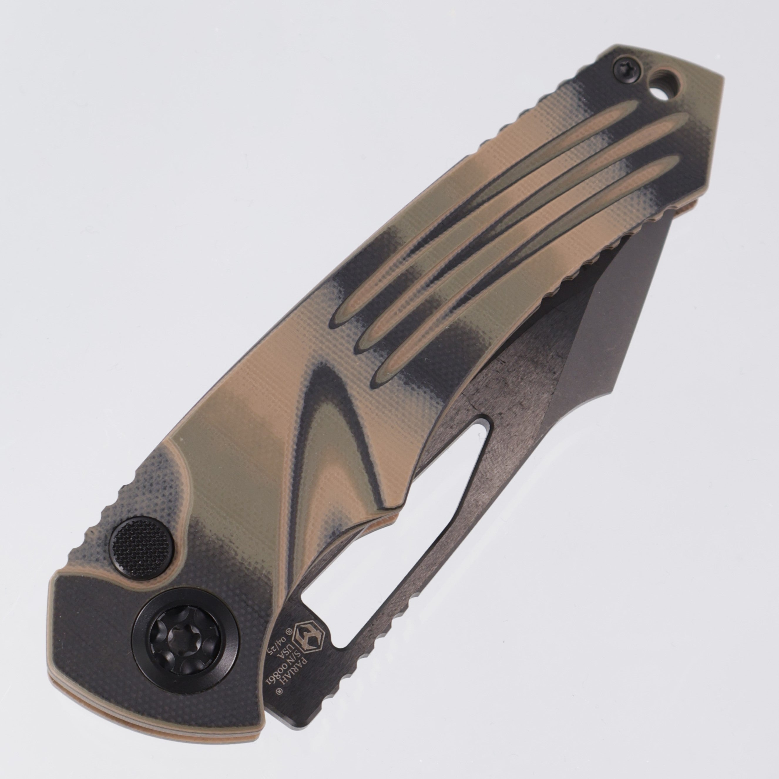 Heretic Pariah Manual - Tri-Camo G10 - DLC Magnacut - H046-6A-G10/CAMO