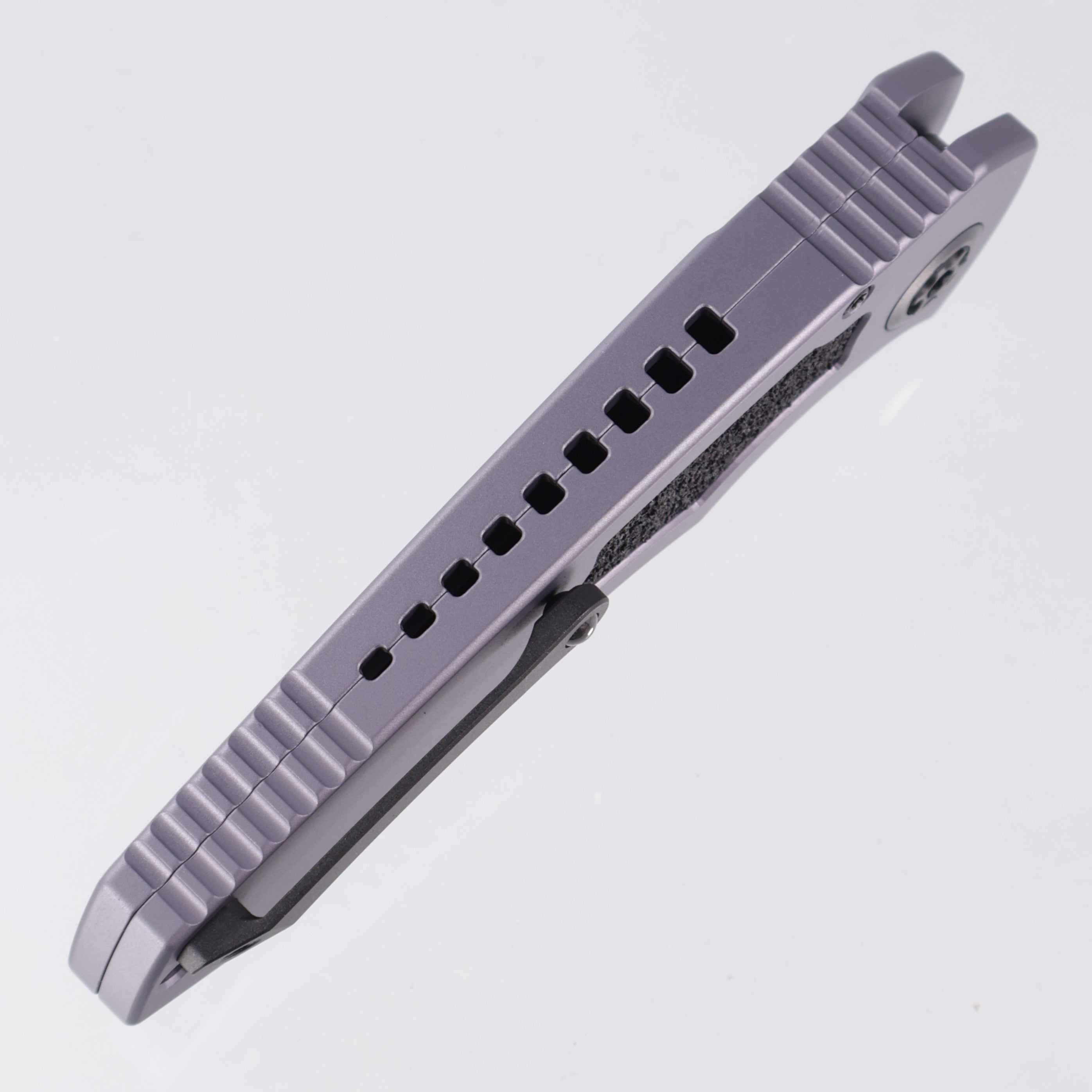 Heretic Pariah Auto - Gray Aluminum w/ Black Traction Inlays - DLC Magnacut - H048-4A-GRY