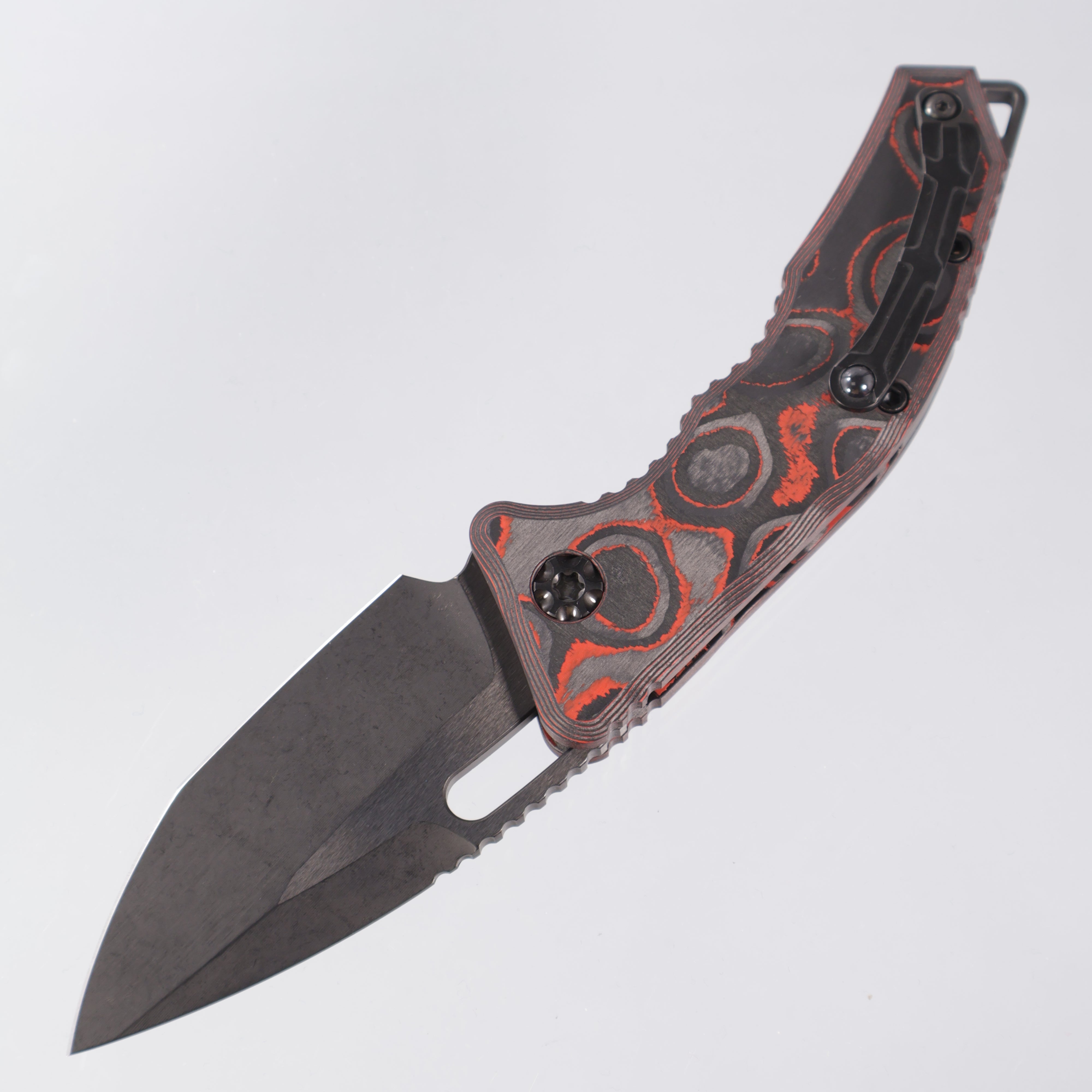 Heretic Medusa Auto - Orange Camo Carbon - Tanto DLC Elmax - H011- 6A-ORCF