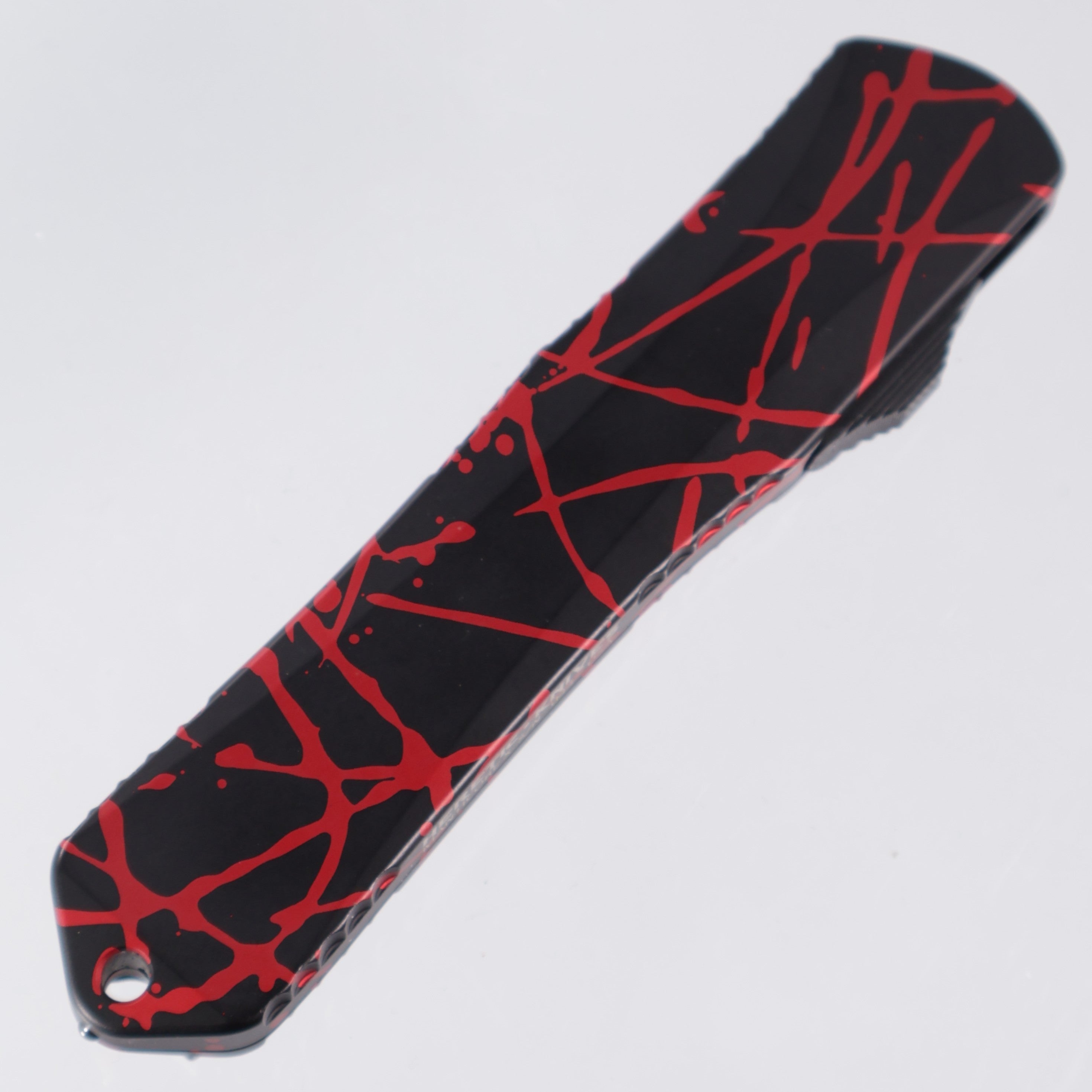 Heretic Manticore X - Black Aluminum w/ Red Splash - Double Edge DLC S35VN - H032-6A-RS Pre-Owned