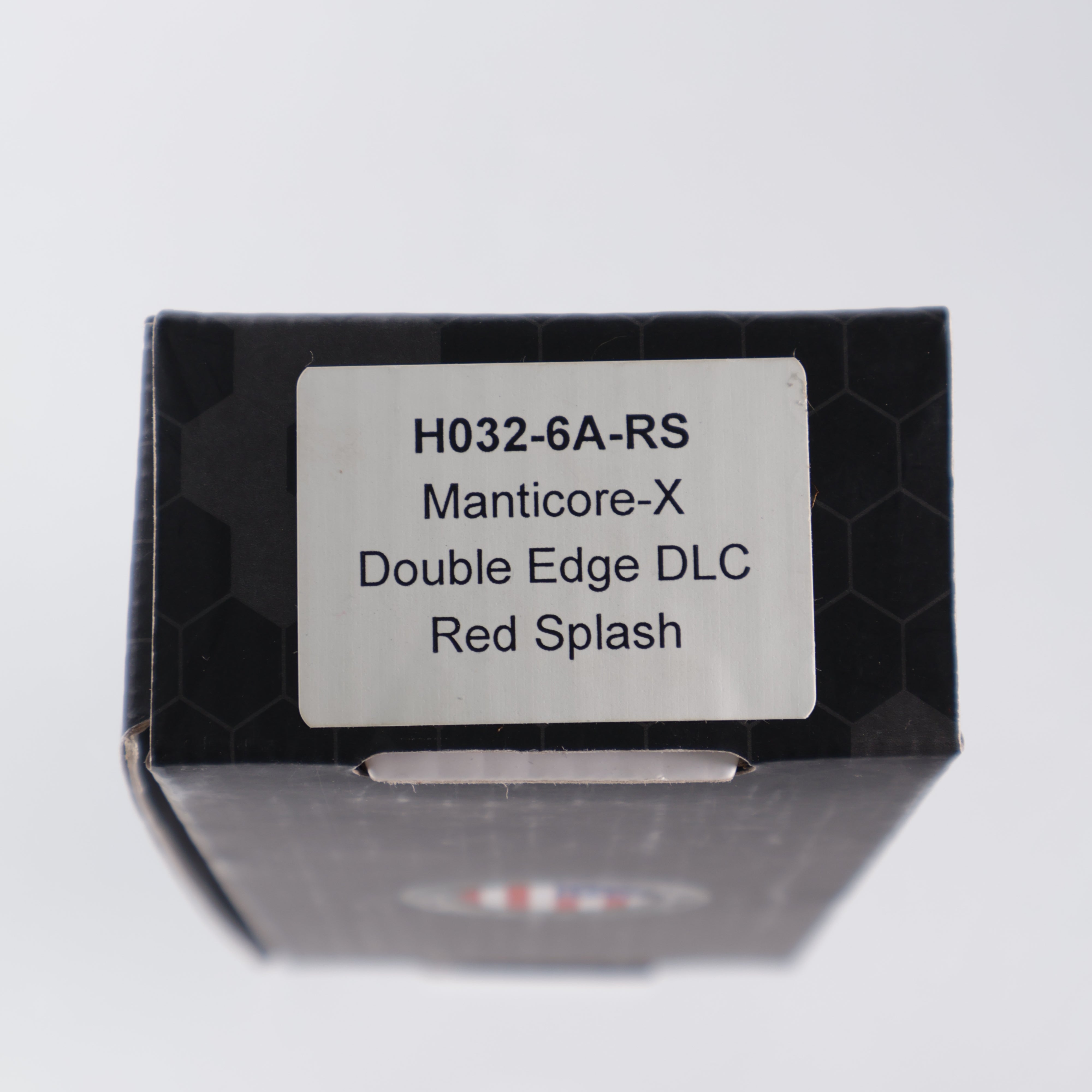 Heretic Manticore X - Black Aluminum w/ Red Splash - Double Edge DLC S35VN - H032-6A-RS Pre-Owned