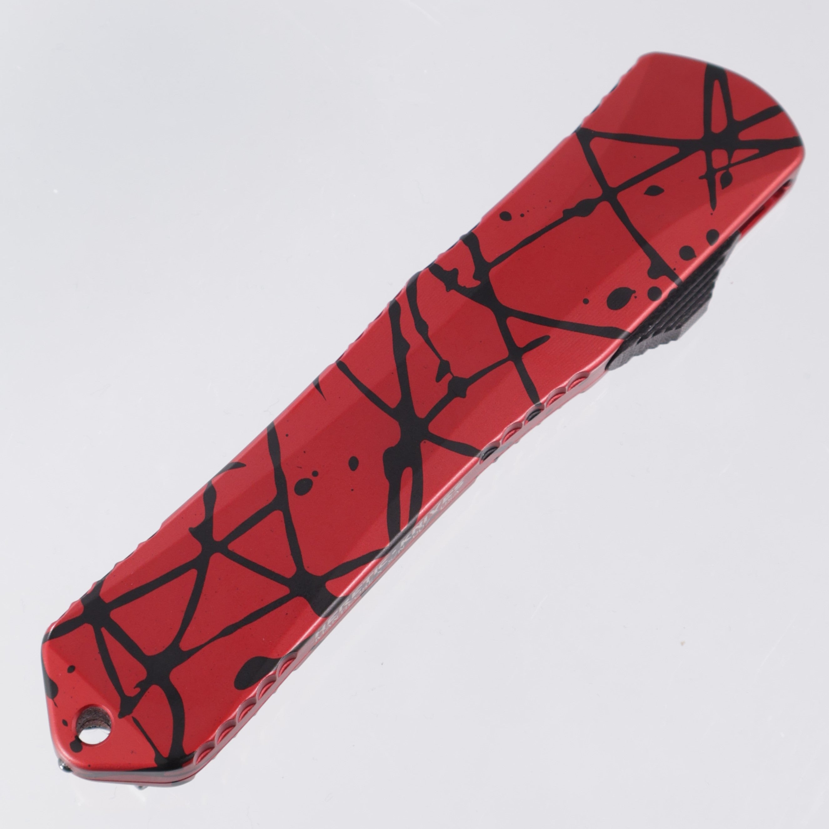 Heretic Manticore X - Red Aluminum w/ Black Splash - Double Edge DLC S35VN - H032-6A-REDBS Pre-Owned