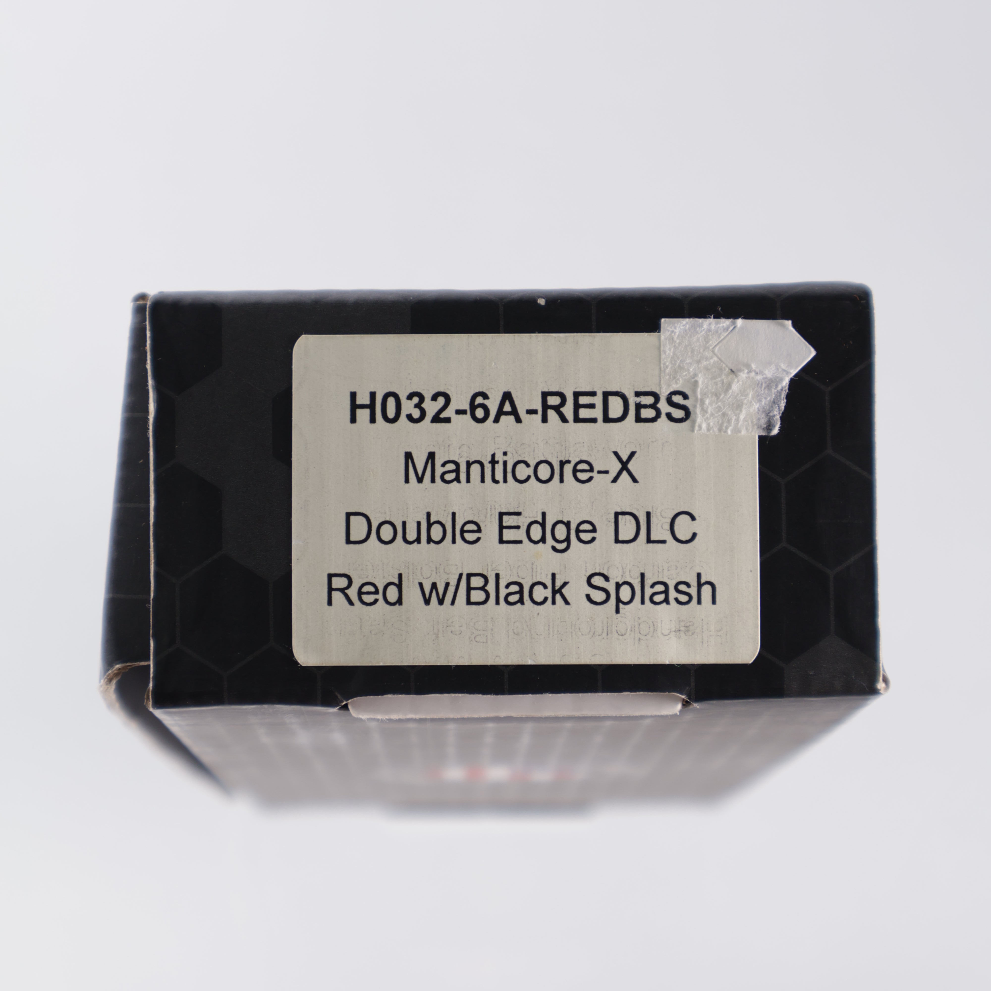 Heretic Manticore X - Red Aluminum w/ Black Splash - Double Edge DLC S35VN - H032-6A-REDBS Pre-Owned