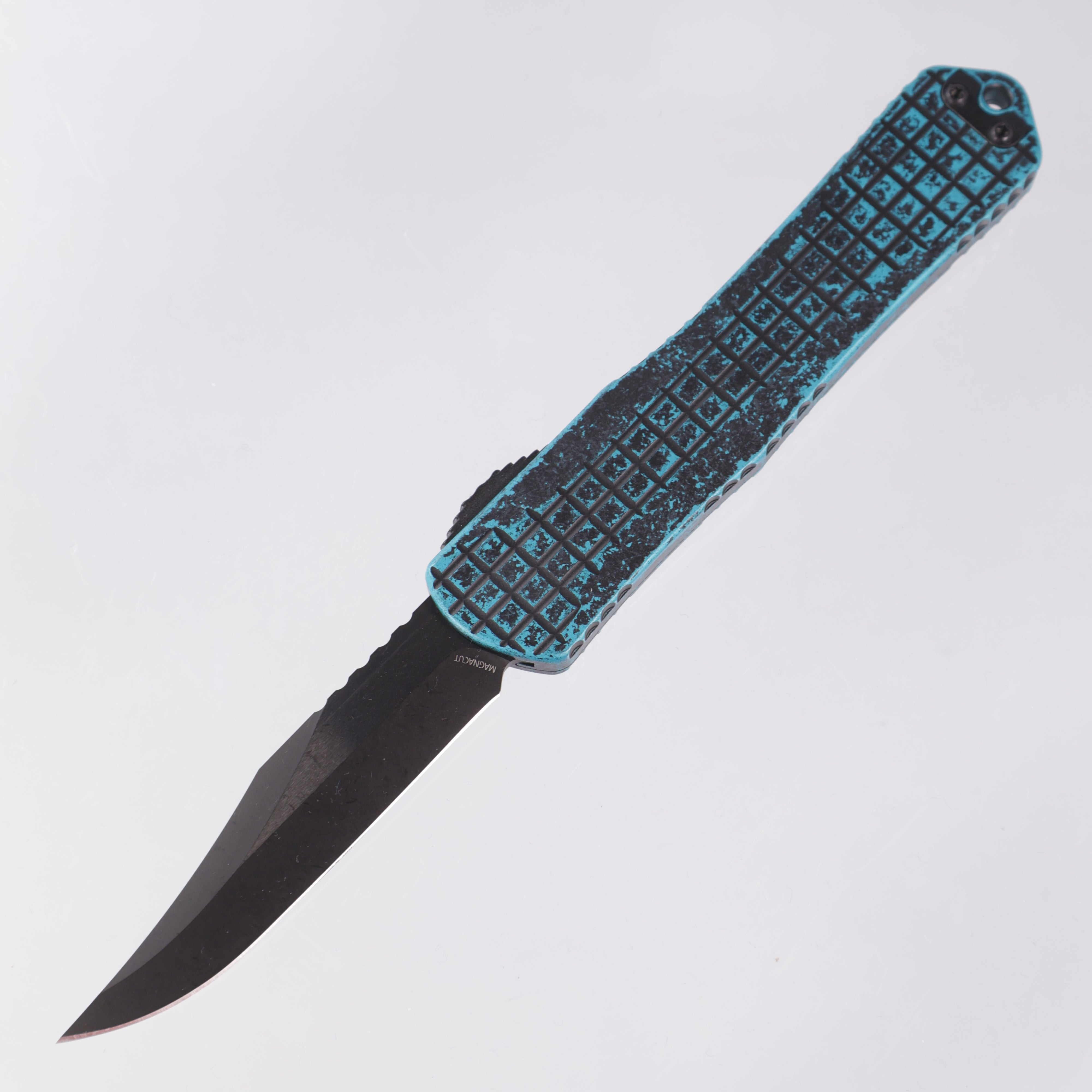 Heretic Manticore X - Breakthrough Turquoise Frag Aluminum - DLC Bowie Magnacut - H030BF-6A-BRKTQ
