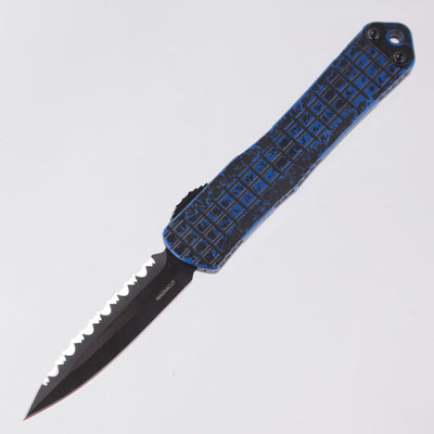 Heretic Manticore S - Breakthrough Blue - D/E DLC Magnacut Full Serrated - H024F-6C-BKBLU